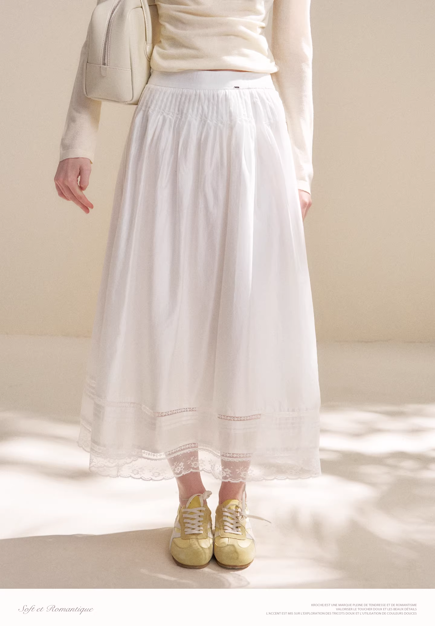 Kroche KD4057 Lace patchwork skirt