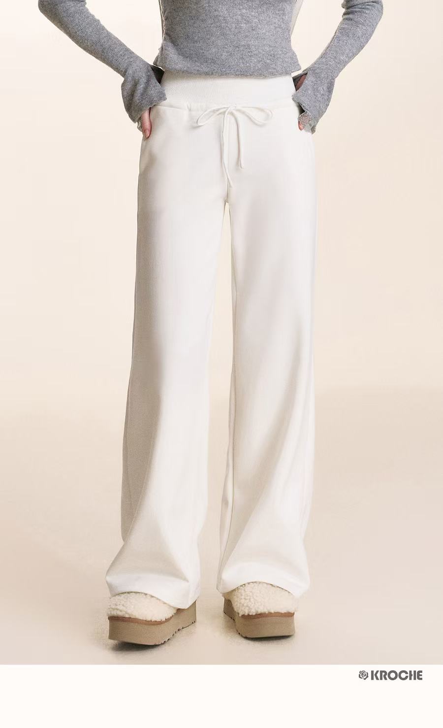 Kroche Drawstring casual sweatpants (2color)
