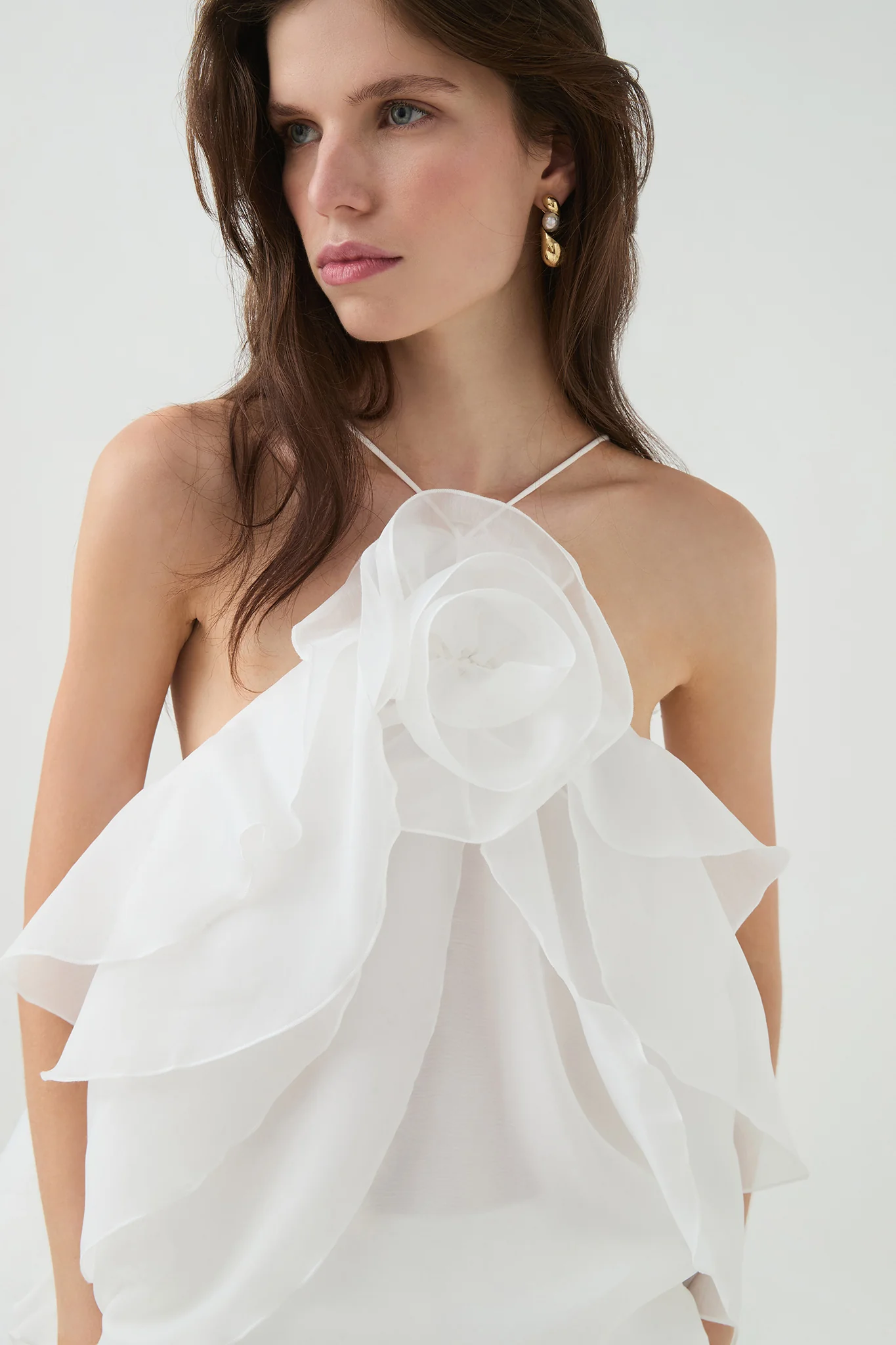 Aje Pandorea Layered Top (Ivory)