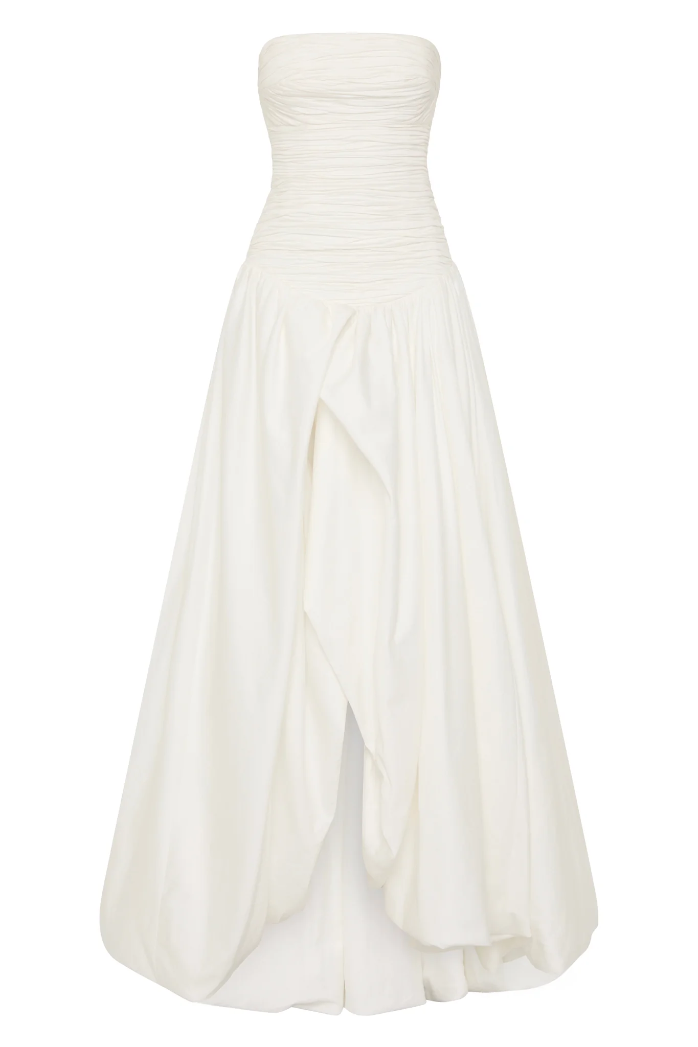 Aje Violette Bubble Hem Maxi Dress(white)