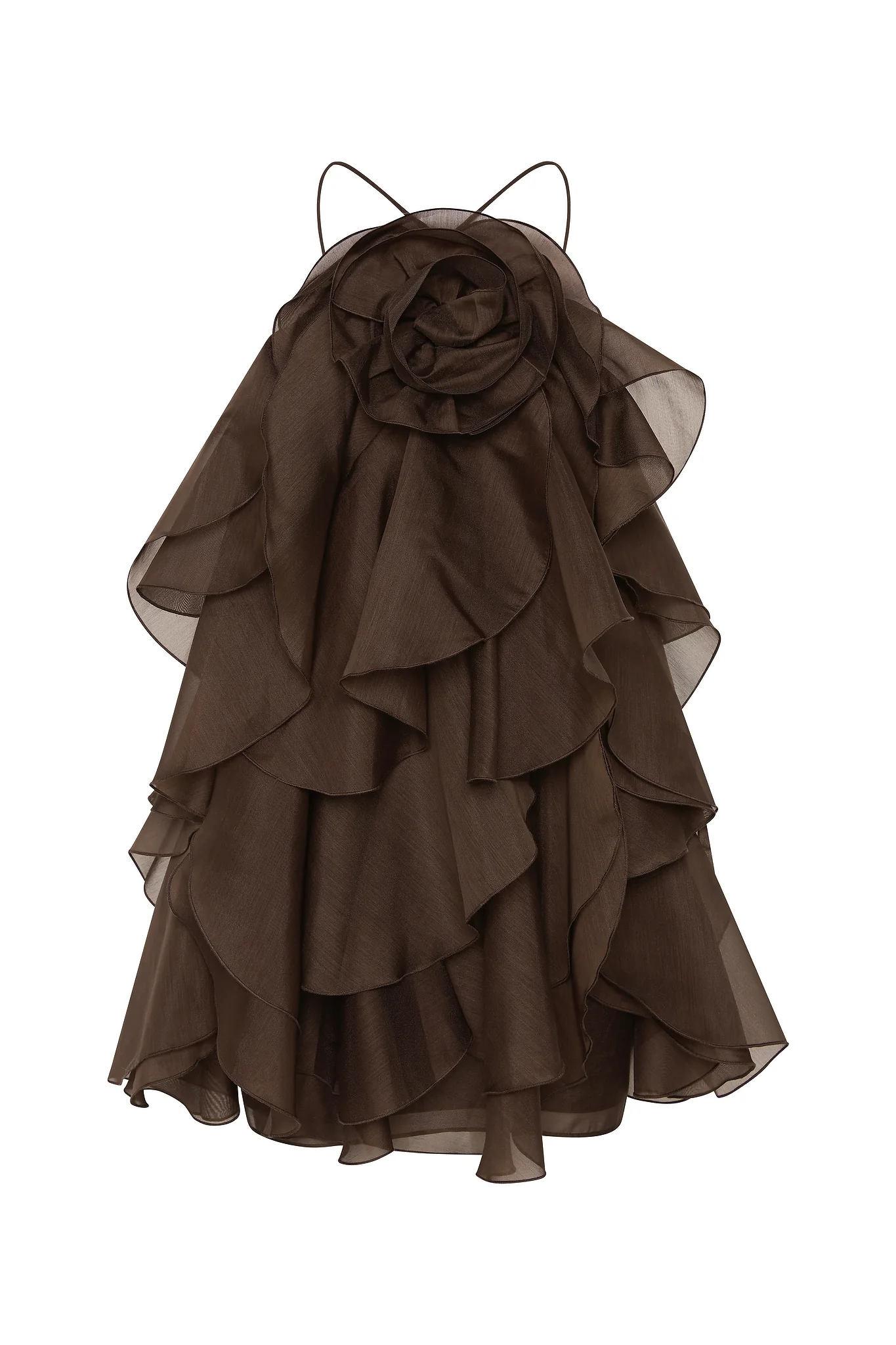 Aje Pandorea Layered Top (Carob)
