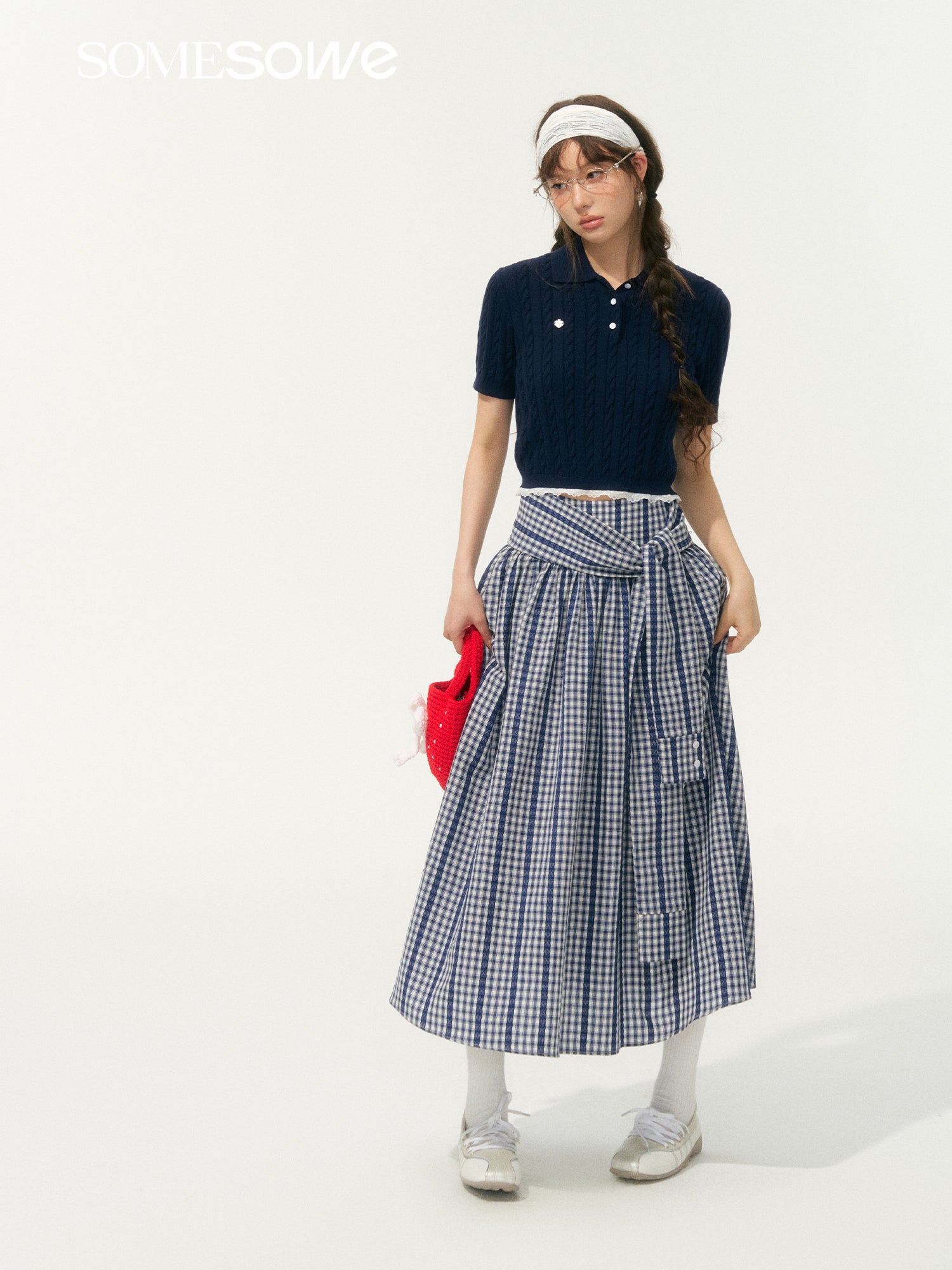 SOMESOWE S2508057 Vacation style patterned long skirt