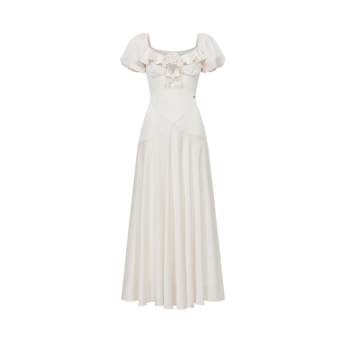 SHEERLUCK SLLYQ26308 Blended French style square neck dress