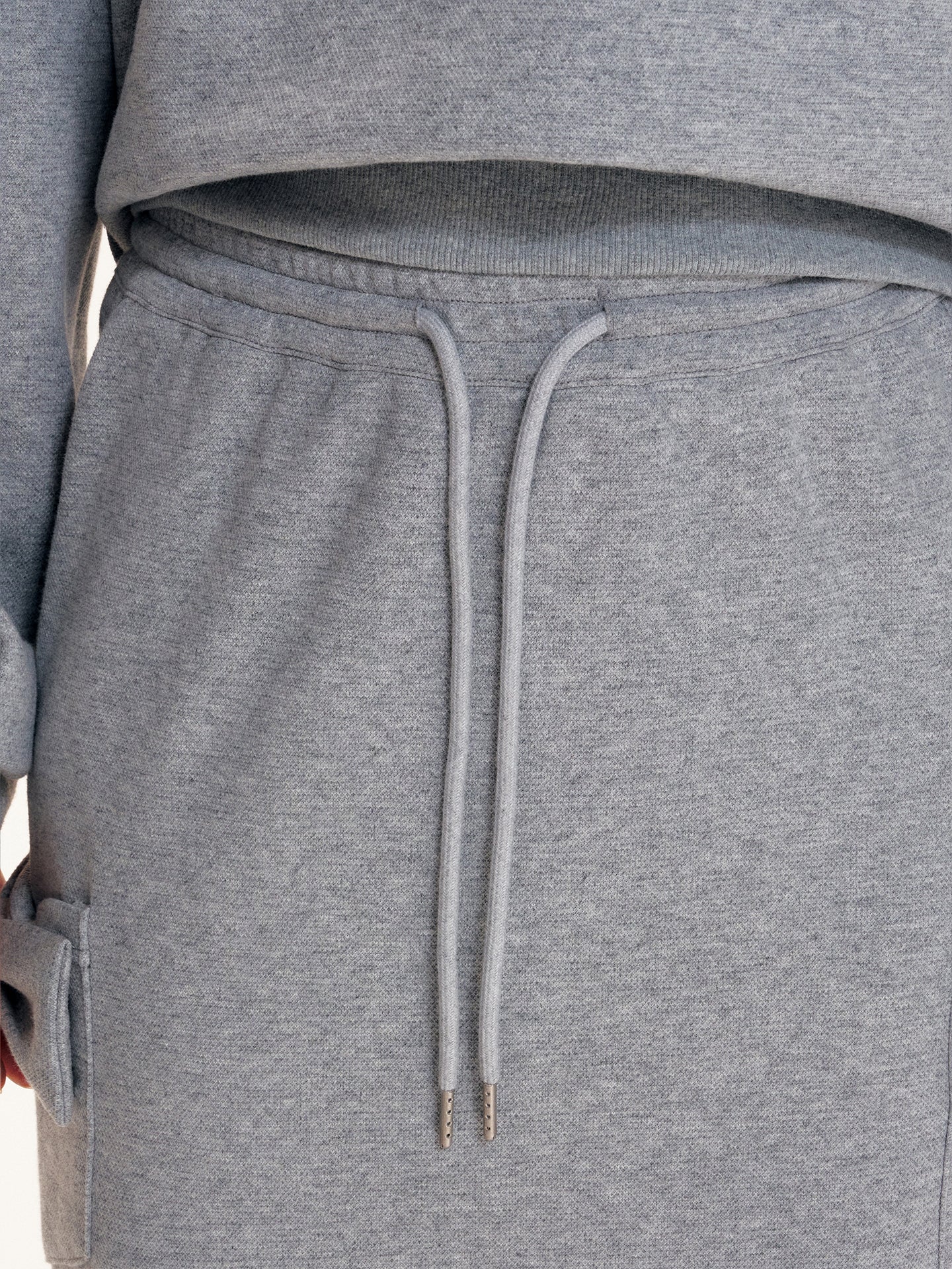 16DEWS 16D25399&16D25340 Grid patchwork polo lapel long sleeved sweatshirt + pants set