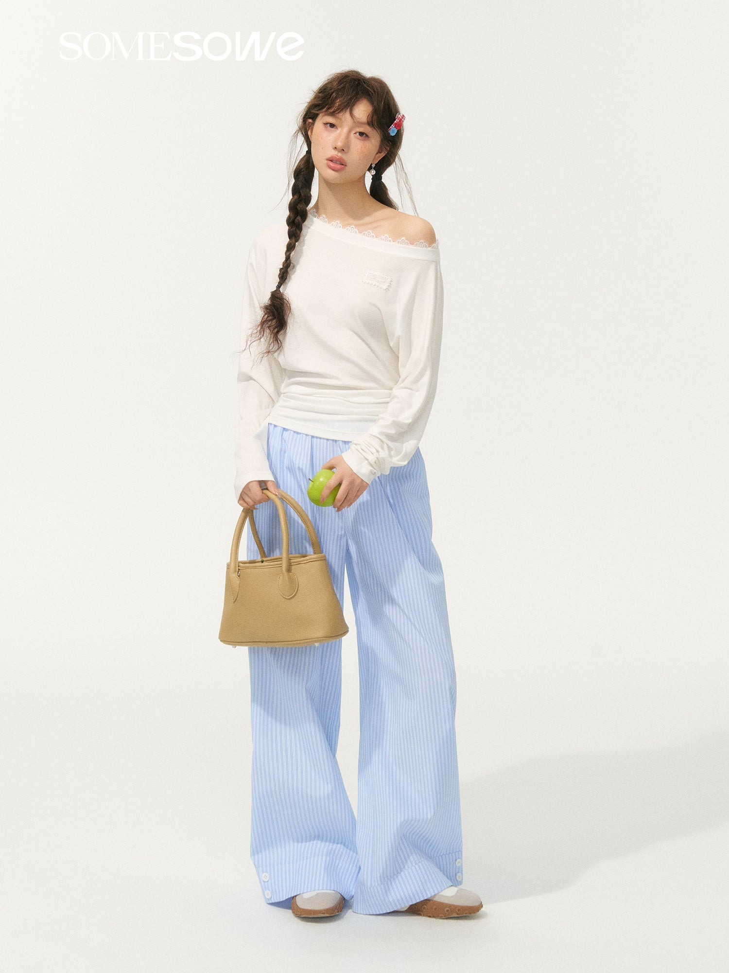 SOMESOWE S2508065 Holiday style striped casual pants
