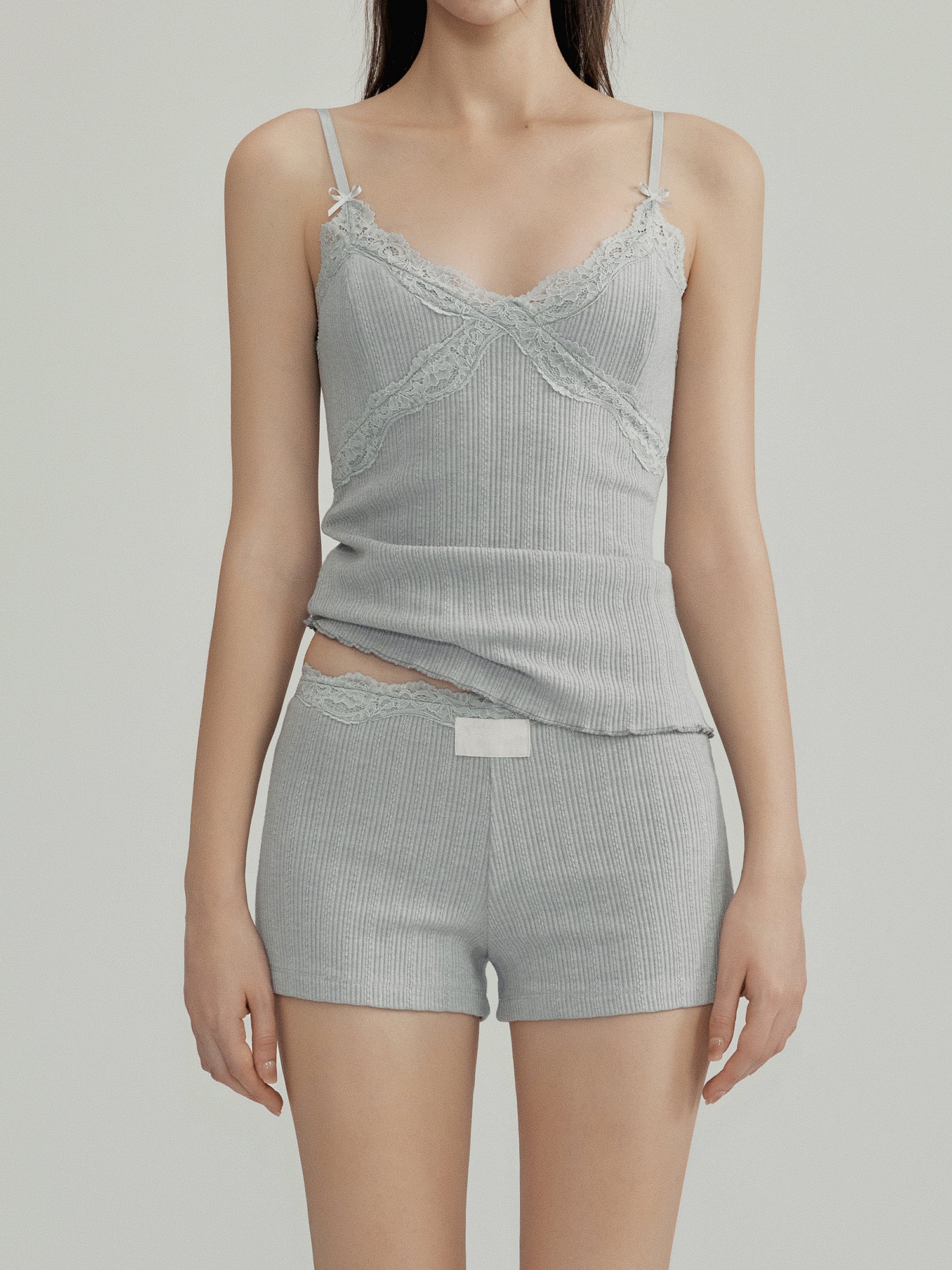 NOMEANSNO N151&N142 Camisole + shorts set (2color)