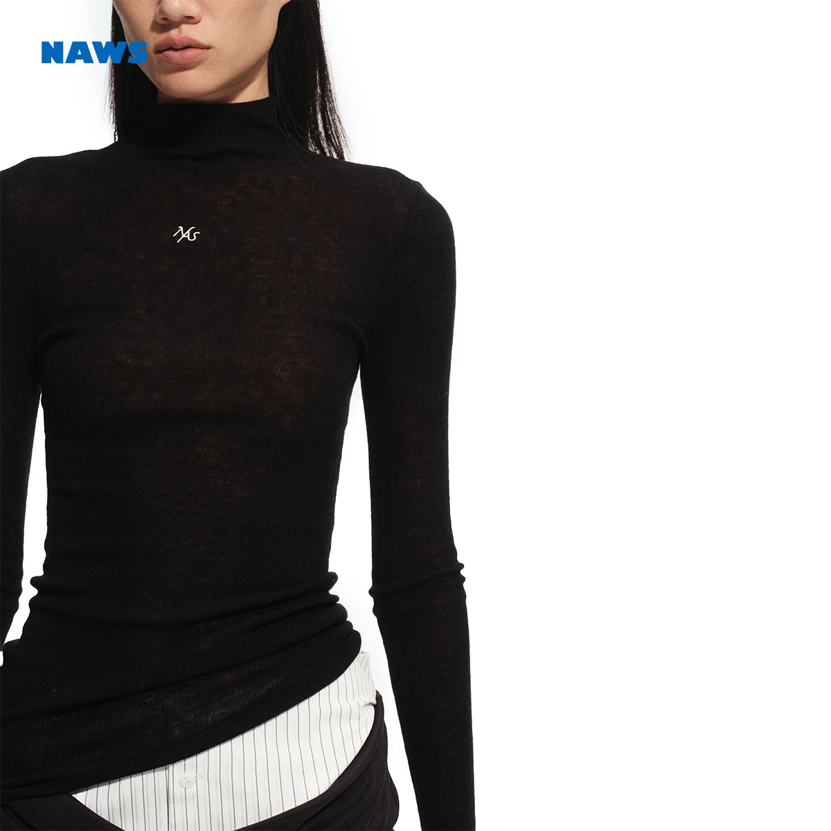 NAWS C053825 Megan High Necked Knitwear