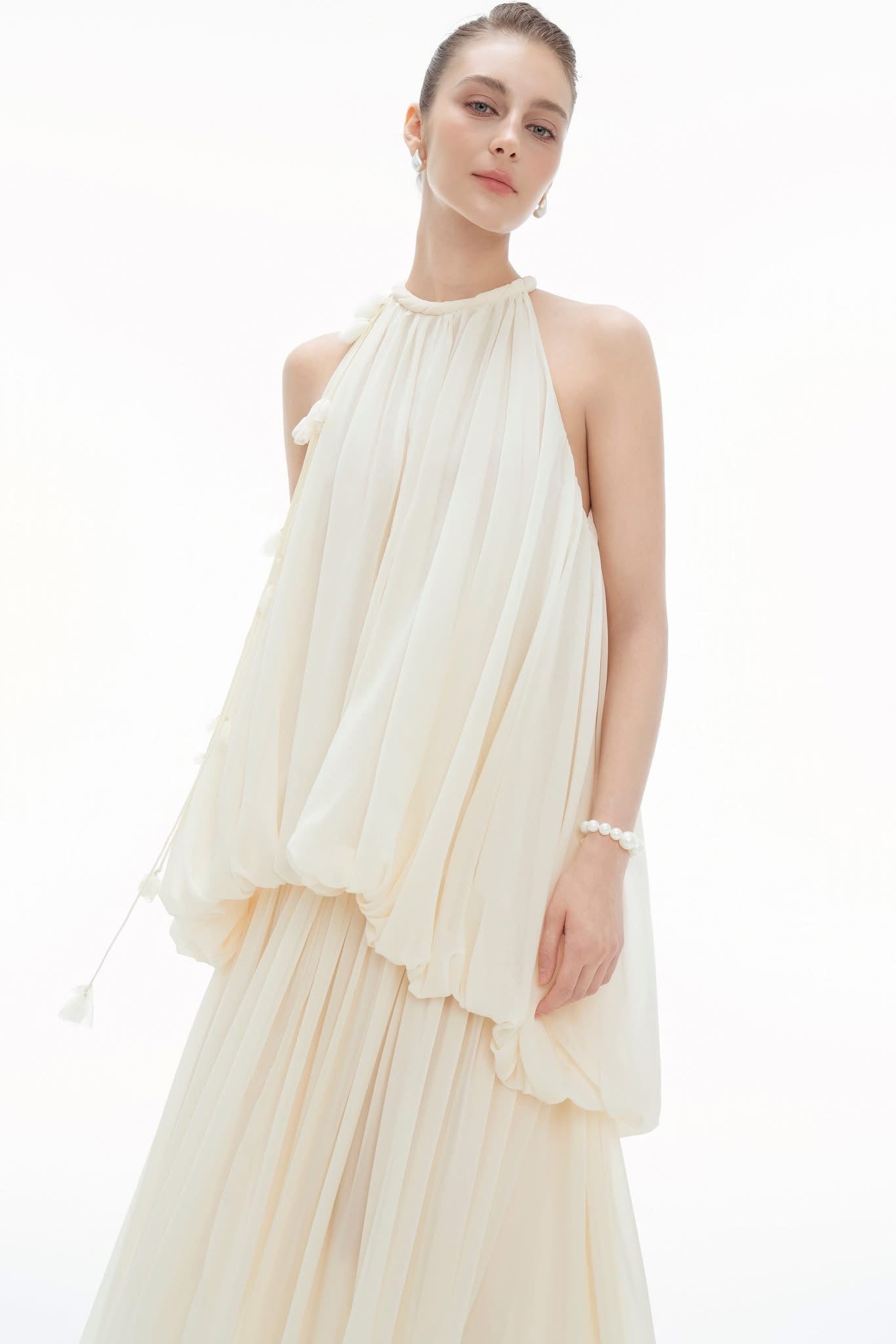 BYDENIO Matila Halter Neck Maxi Dress