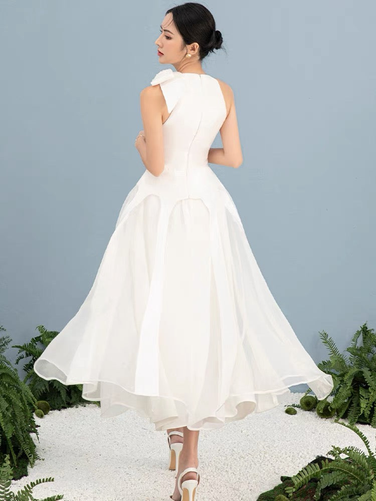 CICI Aura Halter Neck Midi Dress