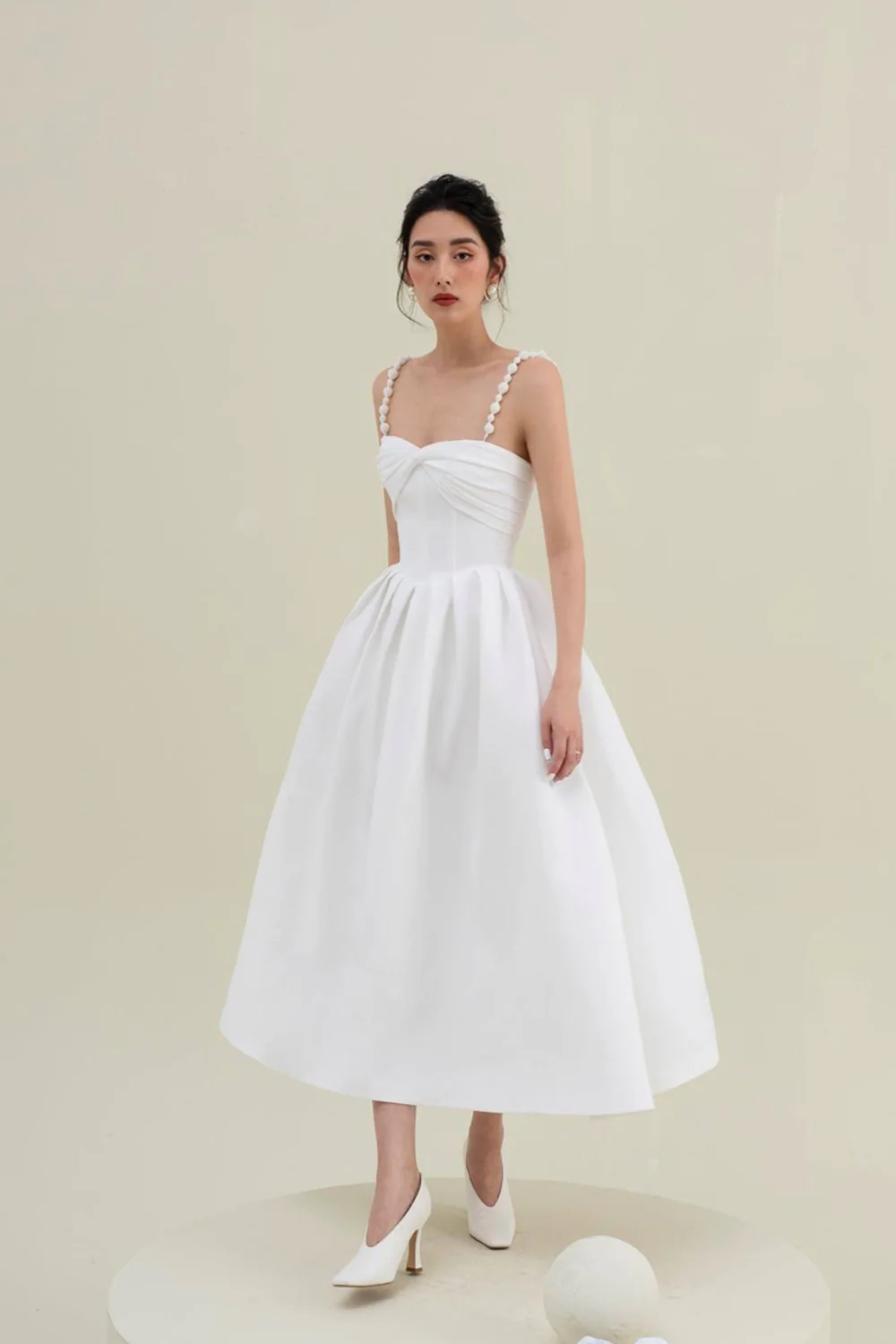 cici midi dress SIMKHAI Cici Bustier Midi Dress in Imperial
