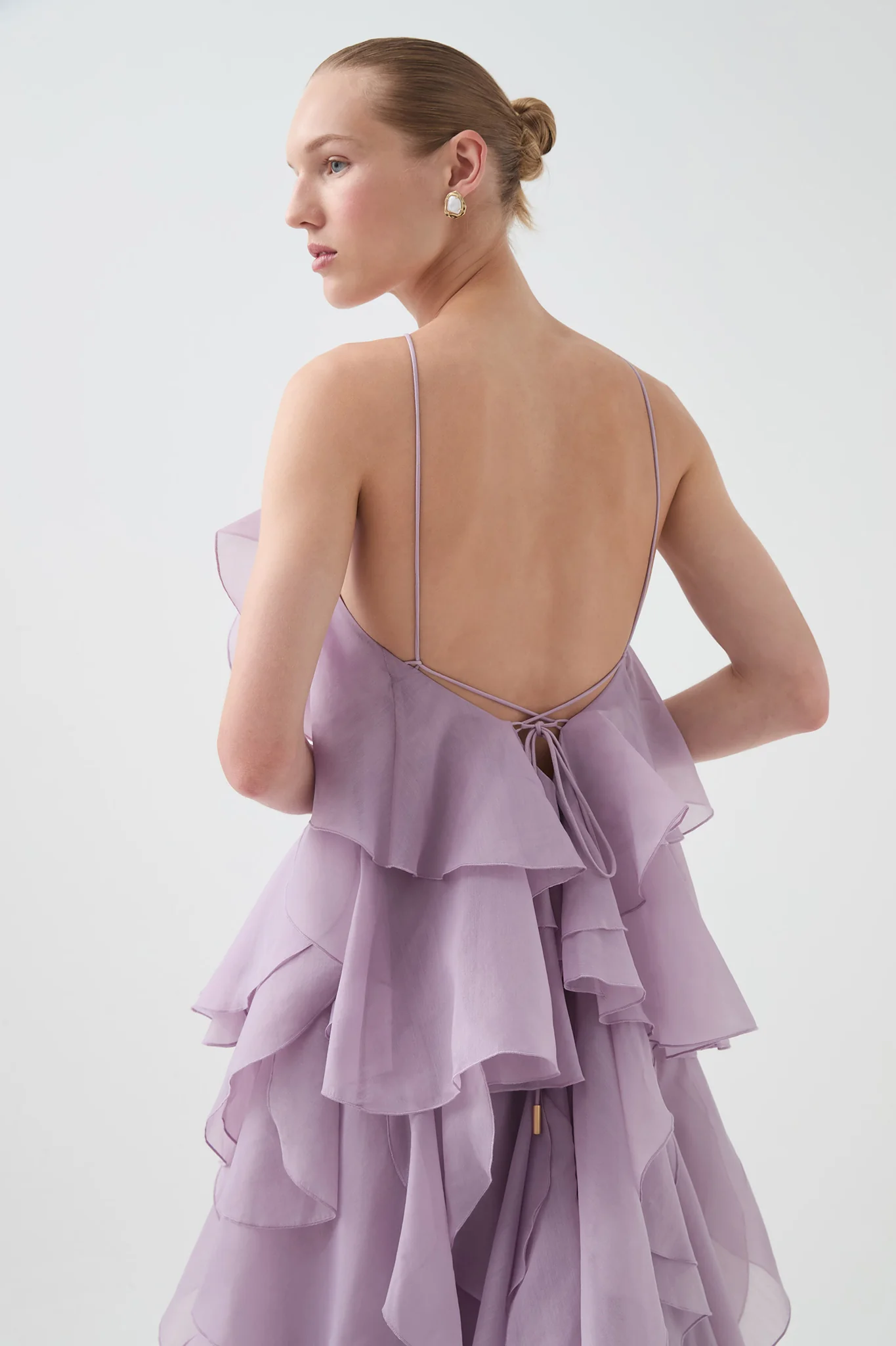 Aje Pandorea Layered Maxi Dress(Lilac)