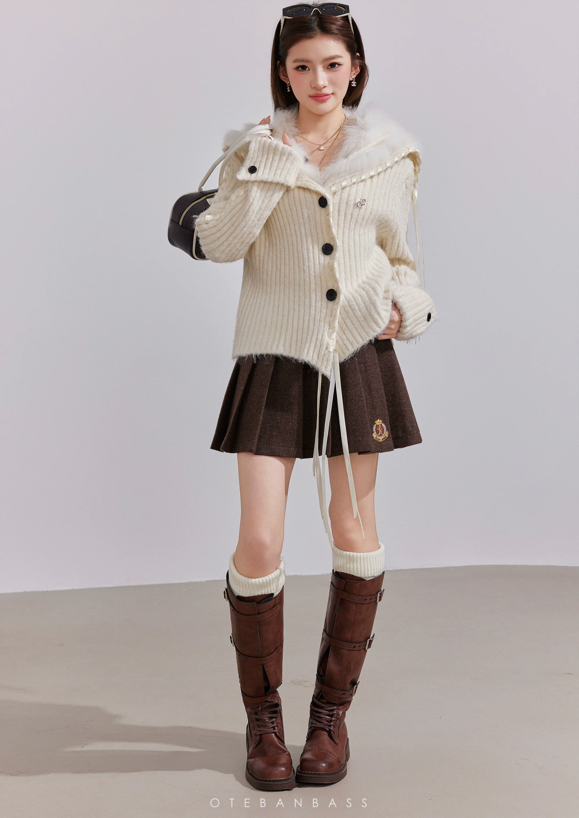 OTEBANBASS Reversible Light Brown Coat (2color)