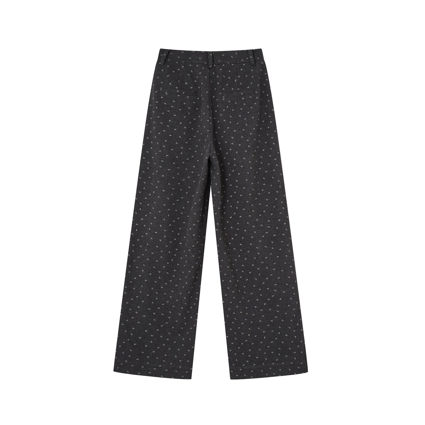SOMESOWE S2508262 Printed butterfly tie woolen trousers