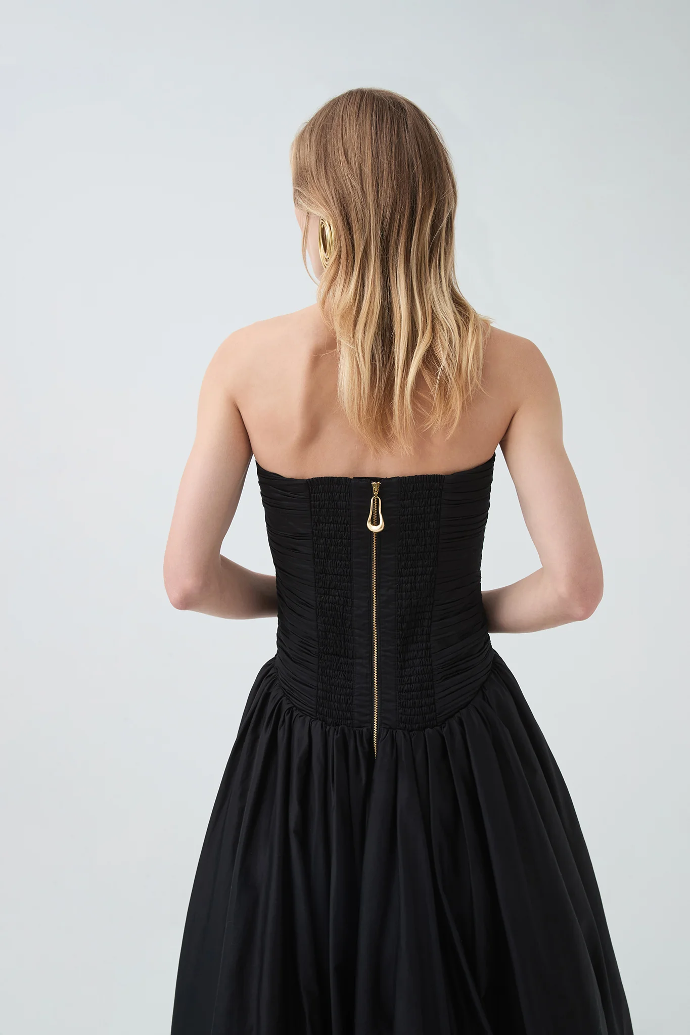 Aje Violette Bubble Hem Maxi Dress(Black)