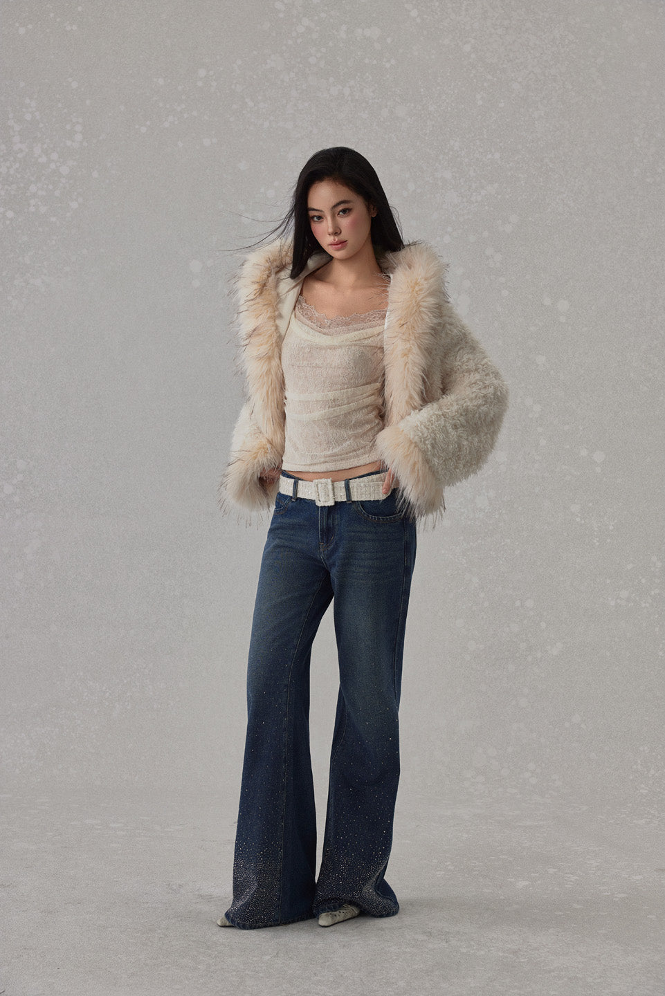 NONCESTNON N254 Lamb wool long coat