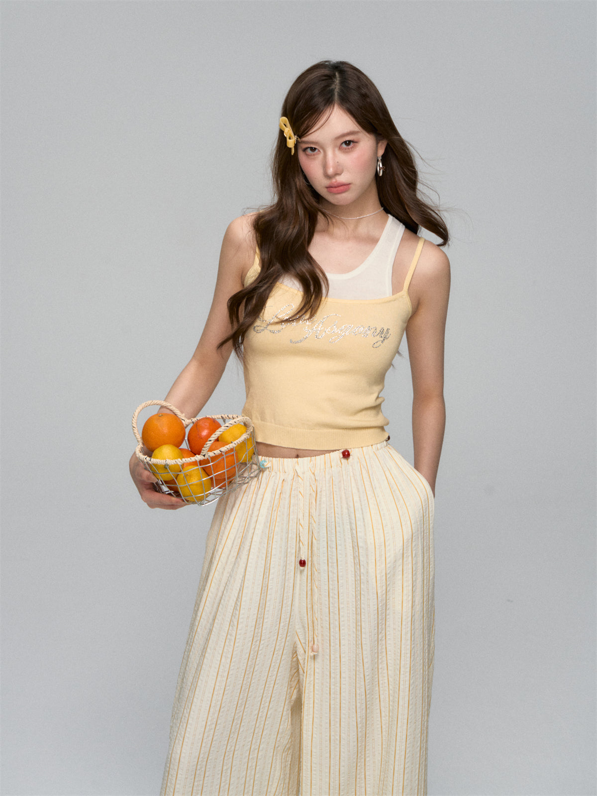 AsGony ASG25112 Wool blend knitted vest (3color)