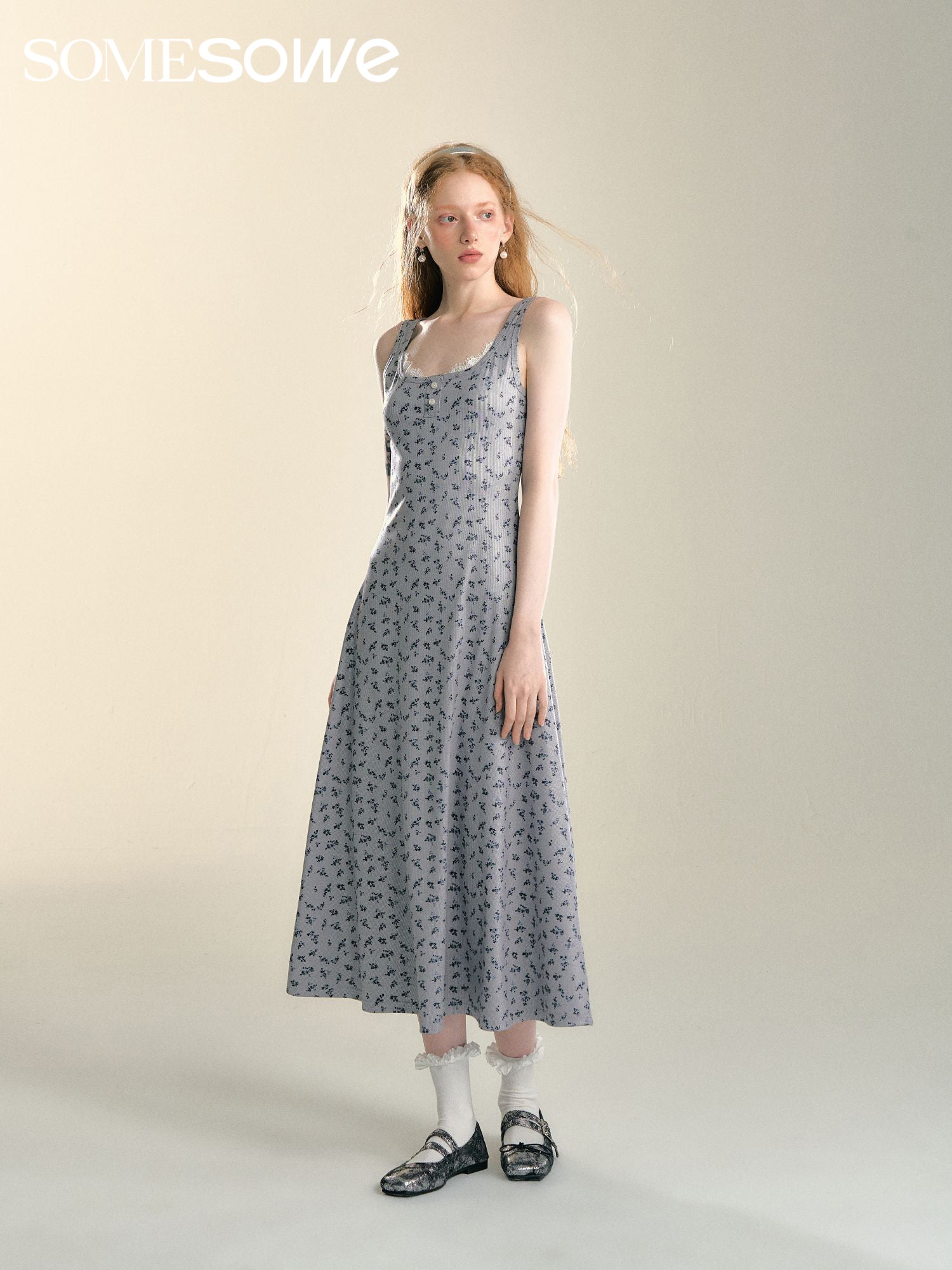 SOMESOWE S2407086 Holiday style vest dress