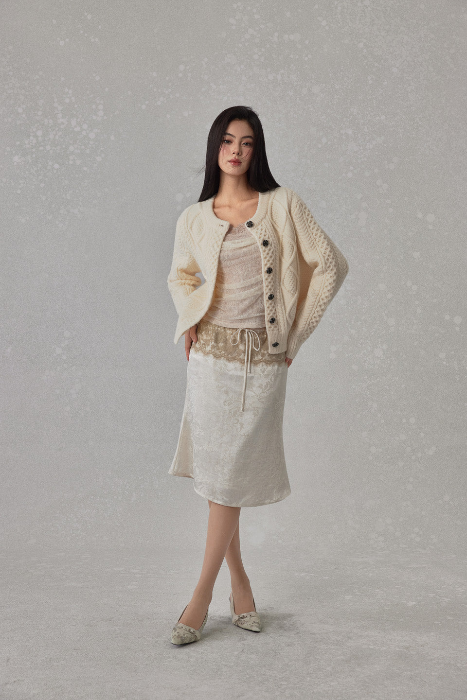 NONCESTNON N270 Twisted sweater