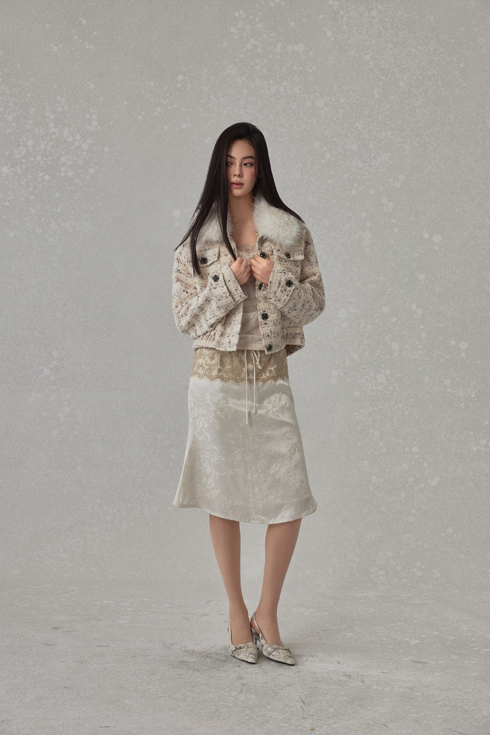 NONCESTNON N245 Fish tail lace skirt