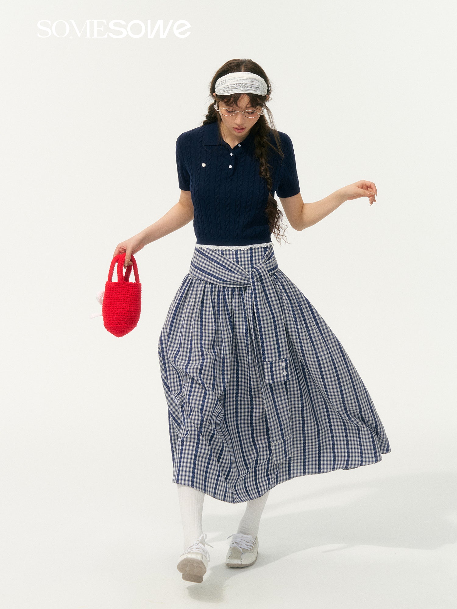 SOMESOWE S2508057 Vacation style patterned long skirt