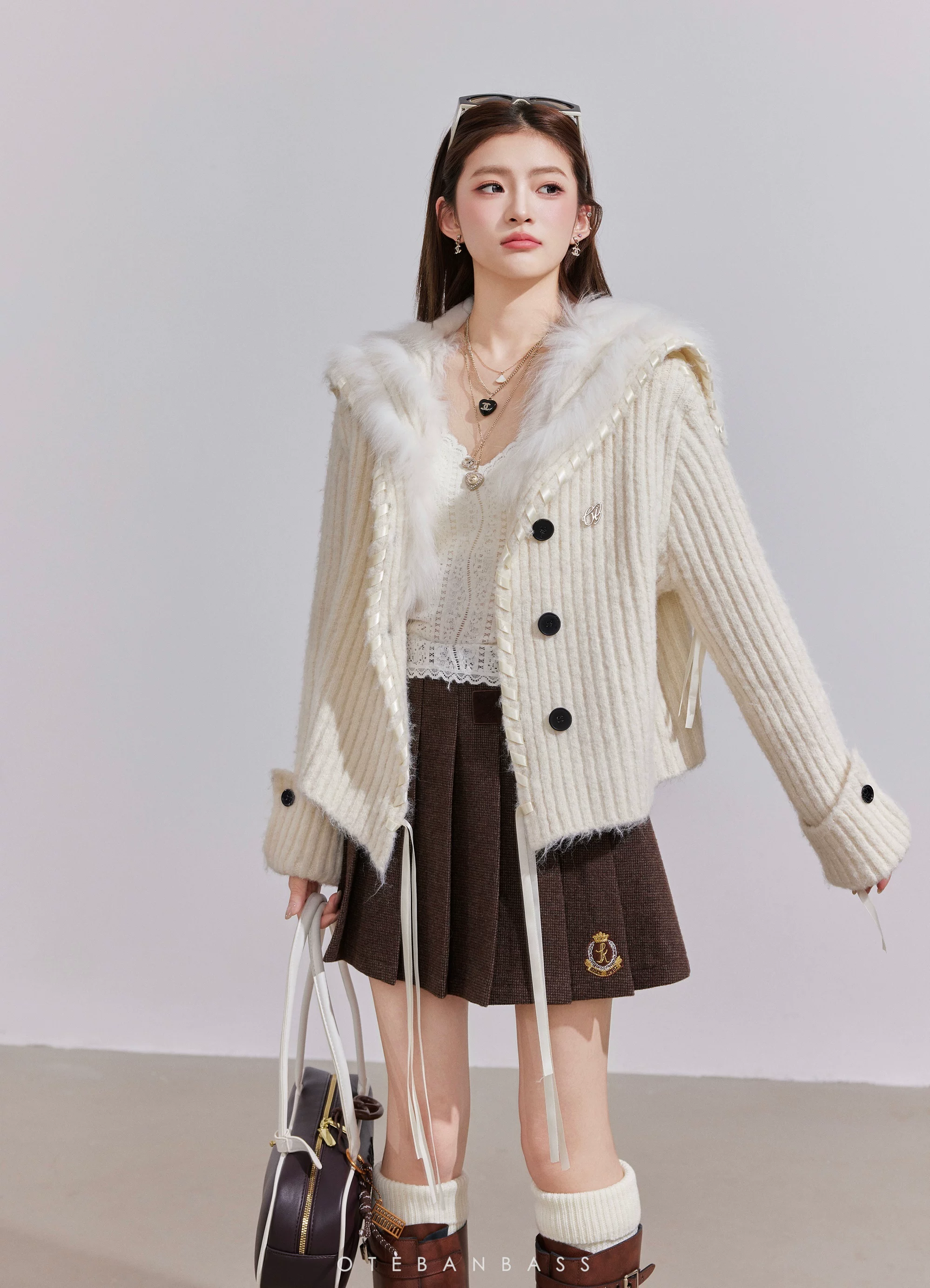 OTEBANBASS Reversible Light Brown Coat (2color)