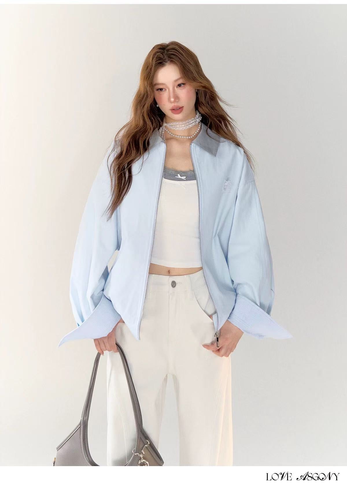 AsGony ASG24740 Casual loose jacket