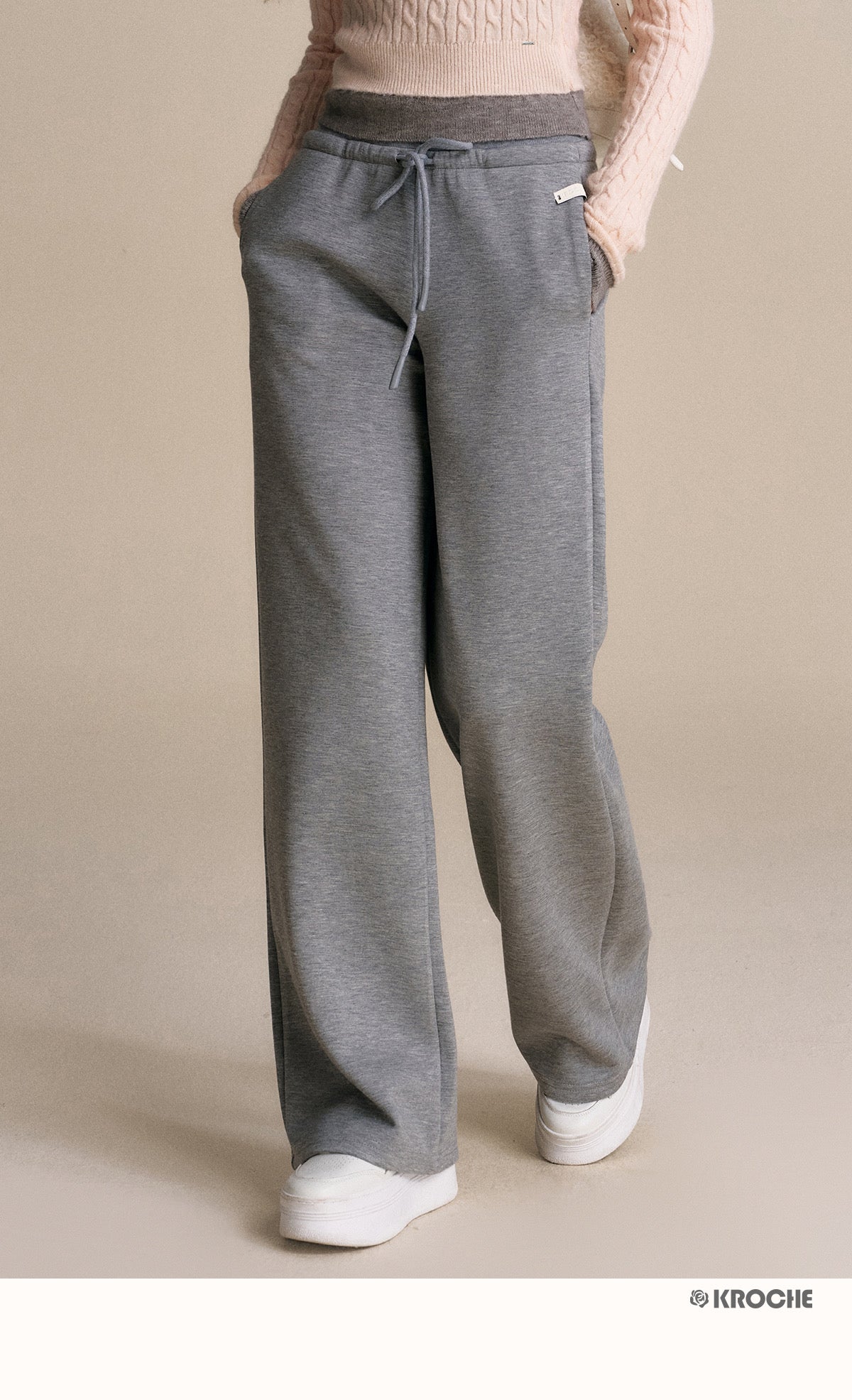 Kroche Drawstring casual sweatpants (2color)