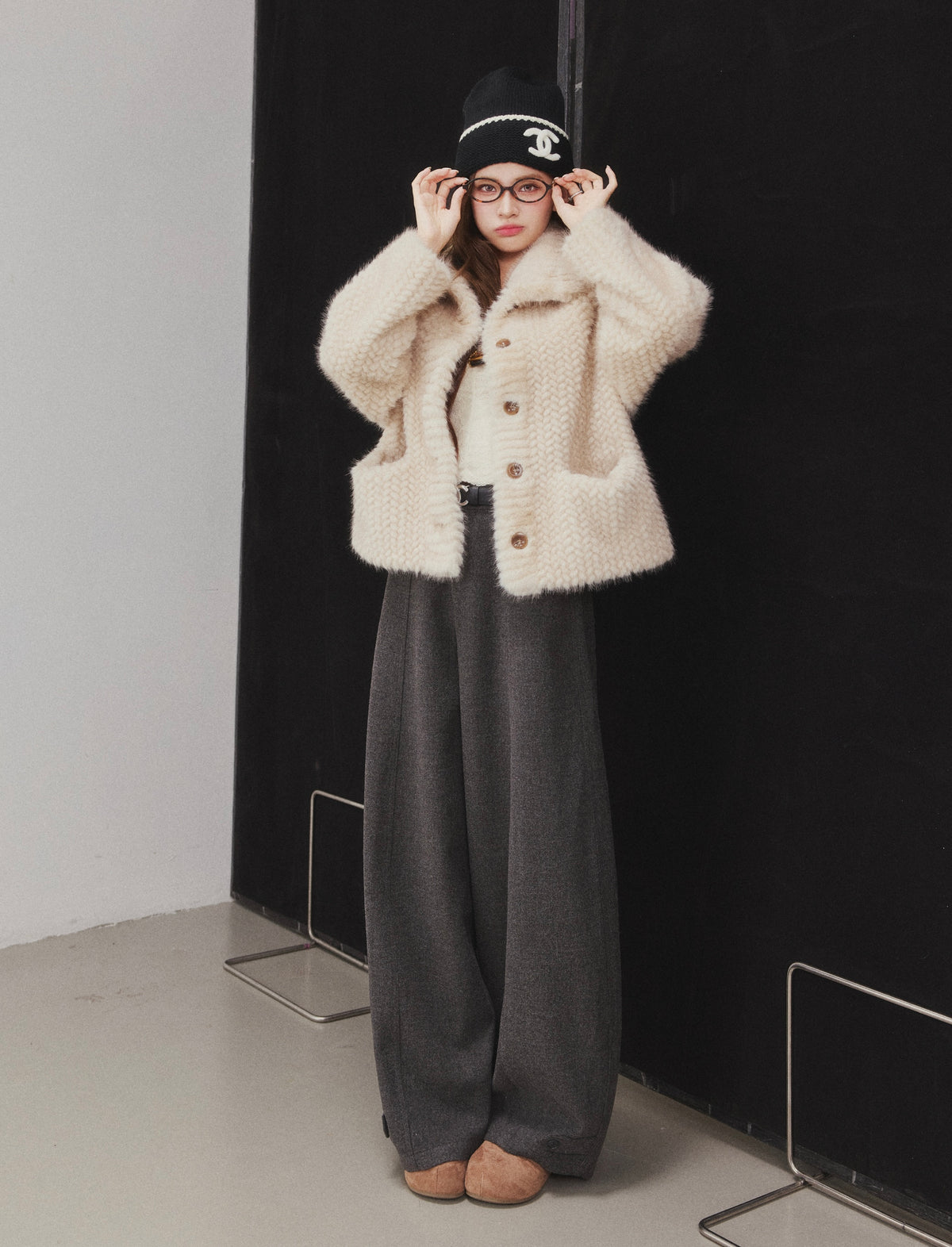 OTEBANBASS Ote260922 High-Waist Wool Balloon Pants