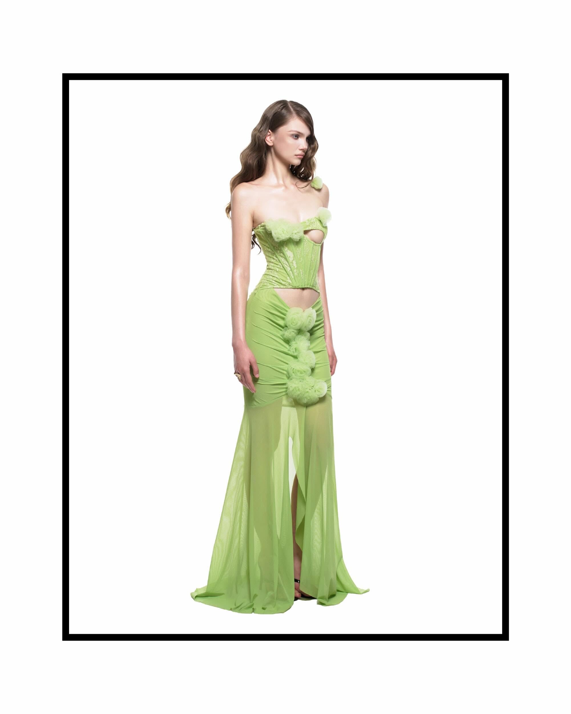Ibiboss ALLORA DRESS - AVOCADO