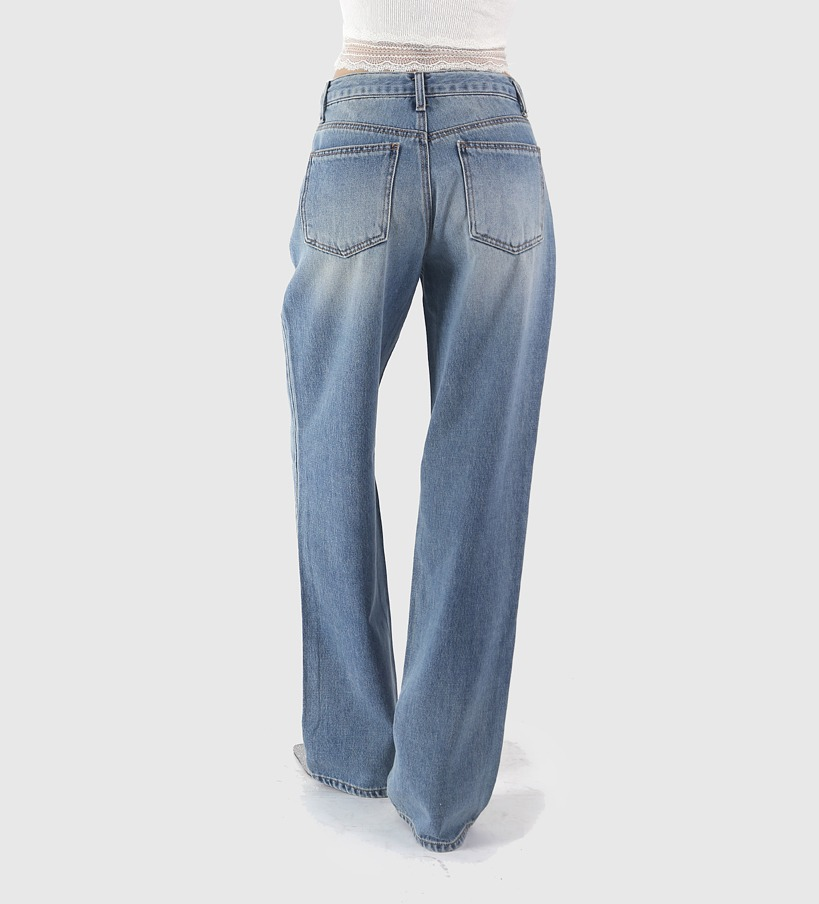 Guse Soft Unwashed Denim Trousers