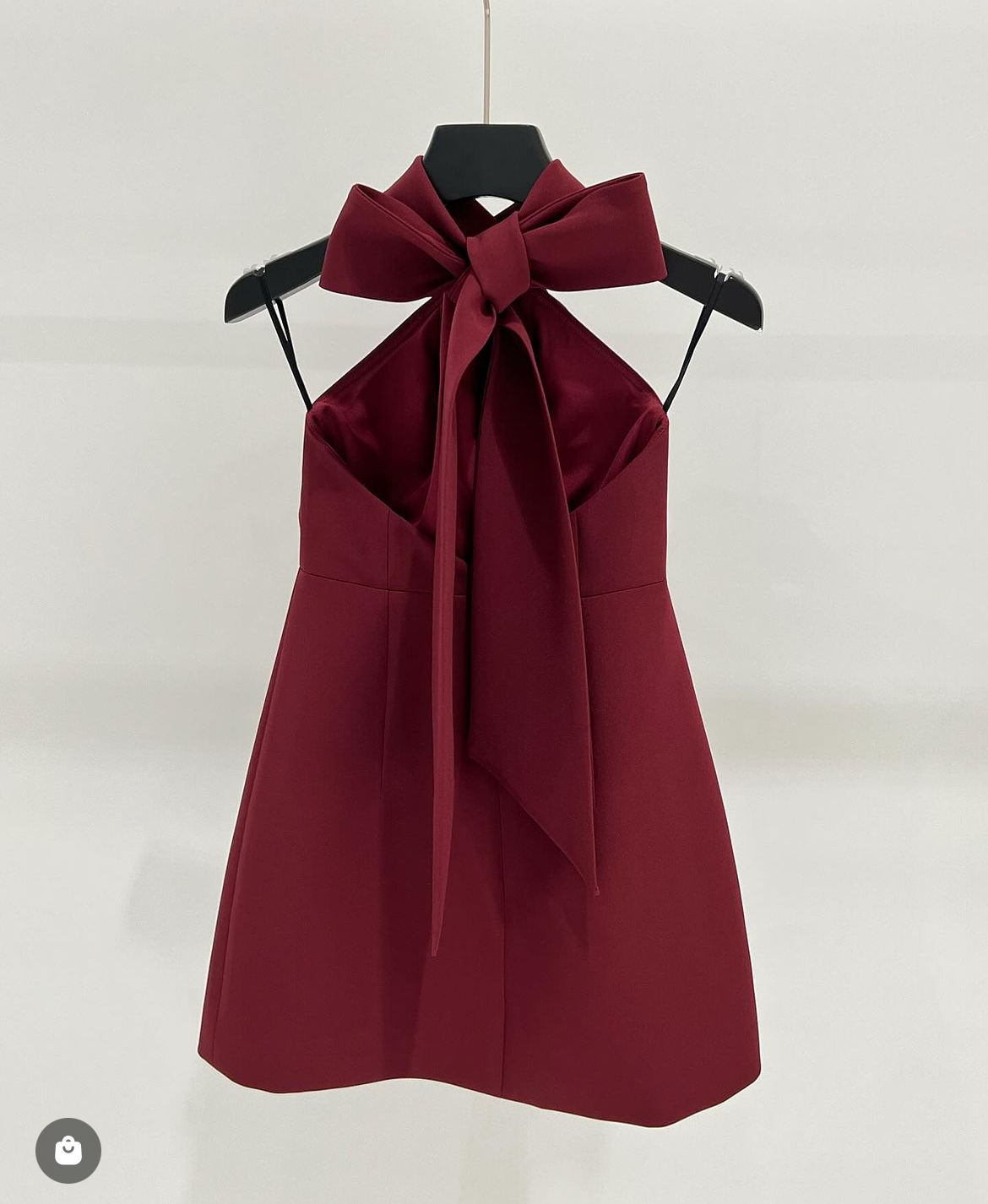 Lism Bow Halter Mini Dress(4color)