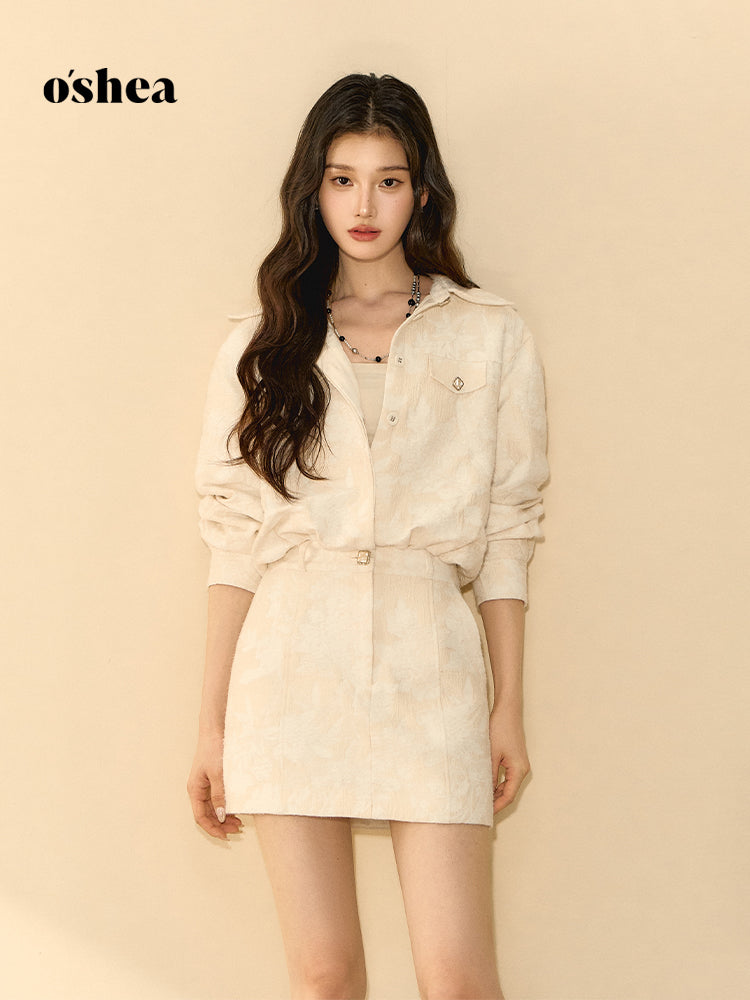 OShea Jacquard long sleeved shirt dress
