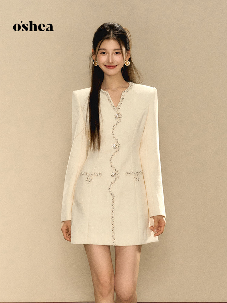 OShea Wool waist cinching dress