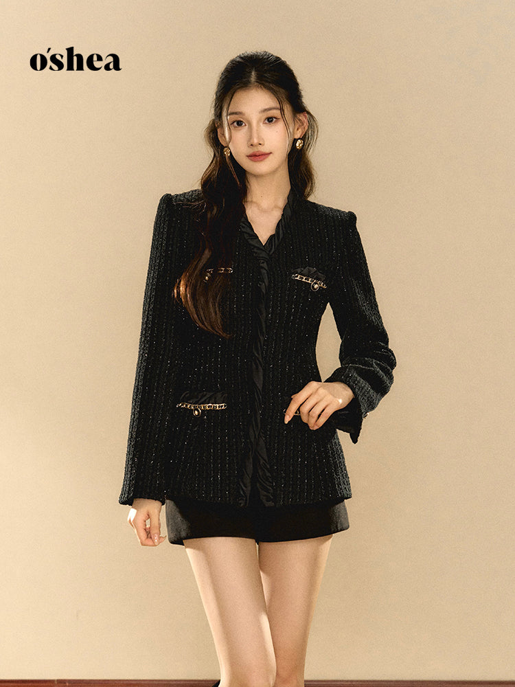 OShea Starry sky black short coat