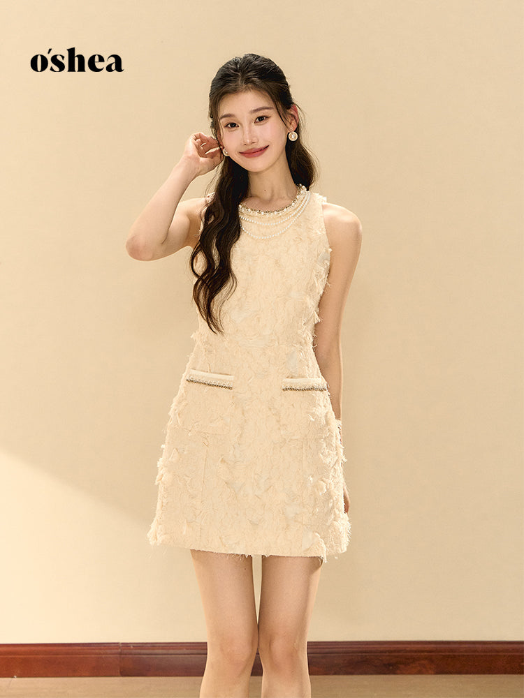 OShea Feather sleeveless dress