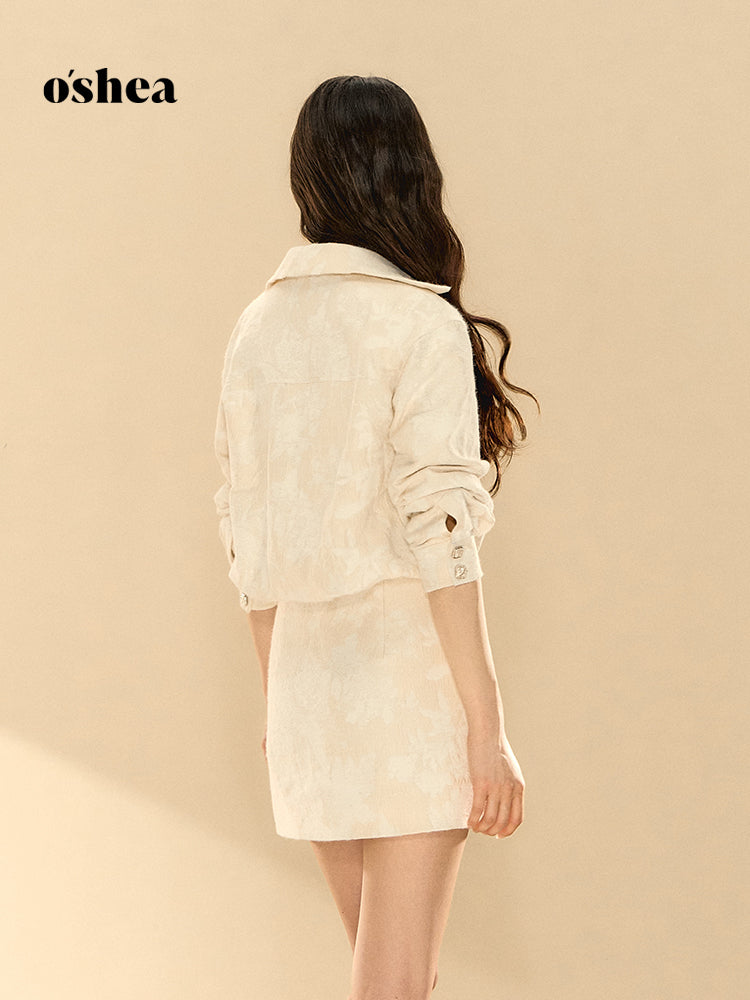 OShea Jacquard long sleeved shirt dress