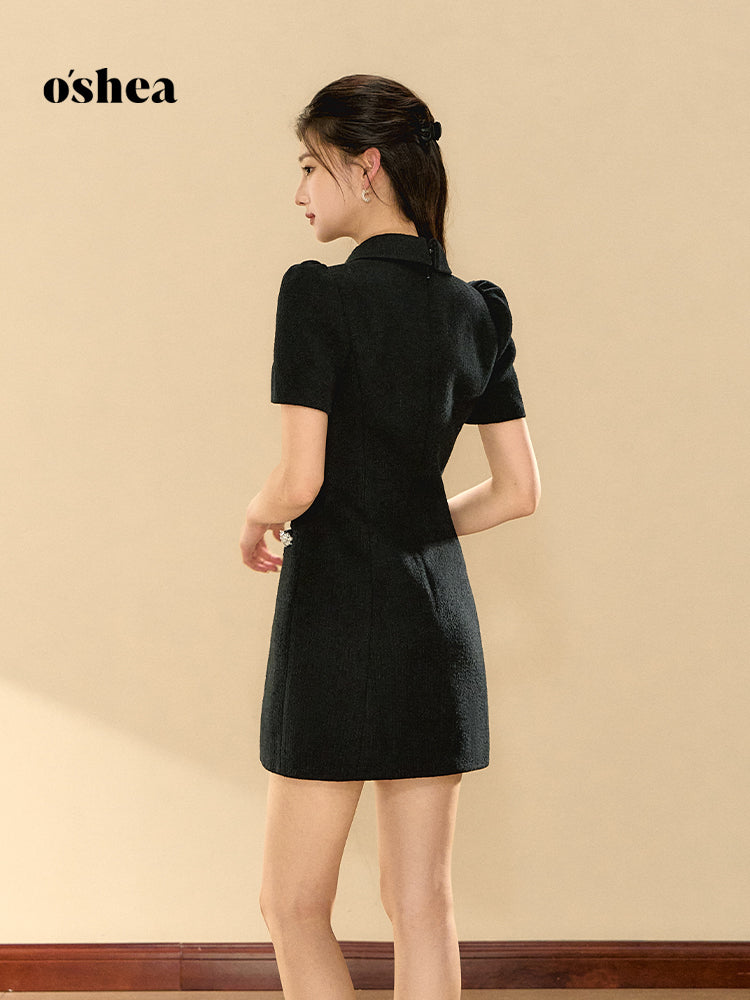 OShea Black sparkling diamond dress