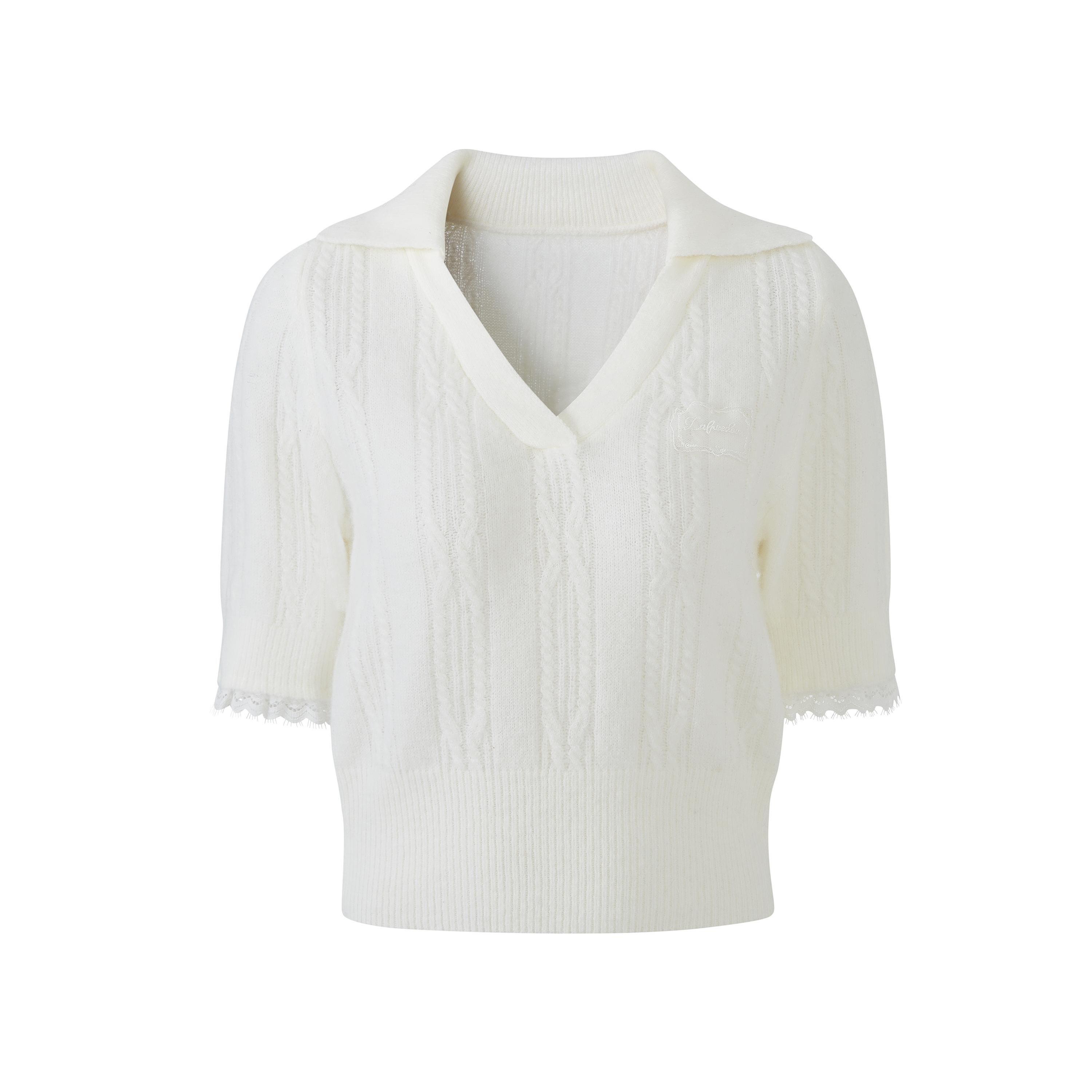 Lafreedom LAF350124 Polo collar knitted top
