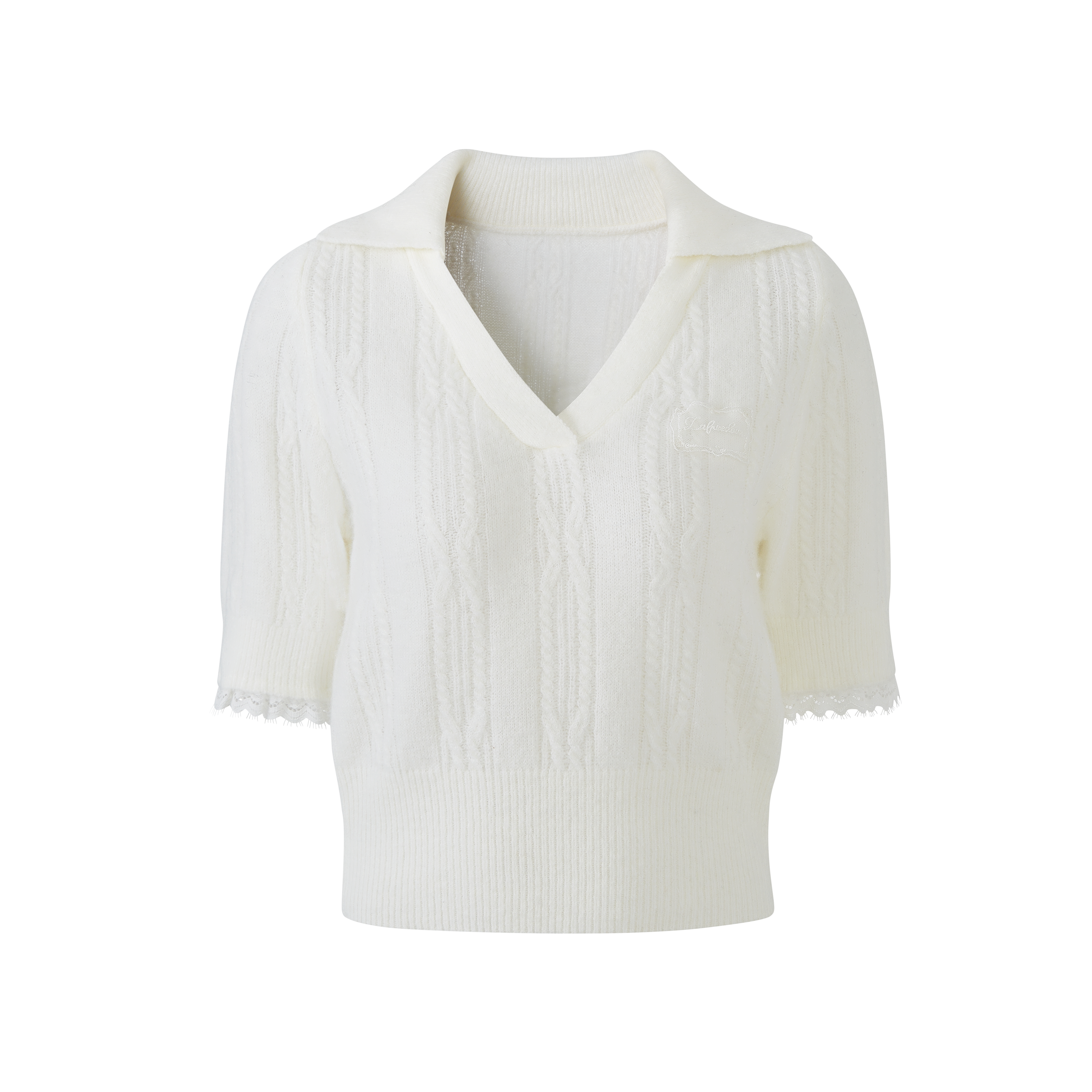 Lafreedom LAF350124 Polo collar knitted top