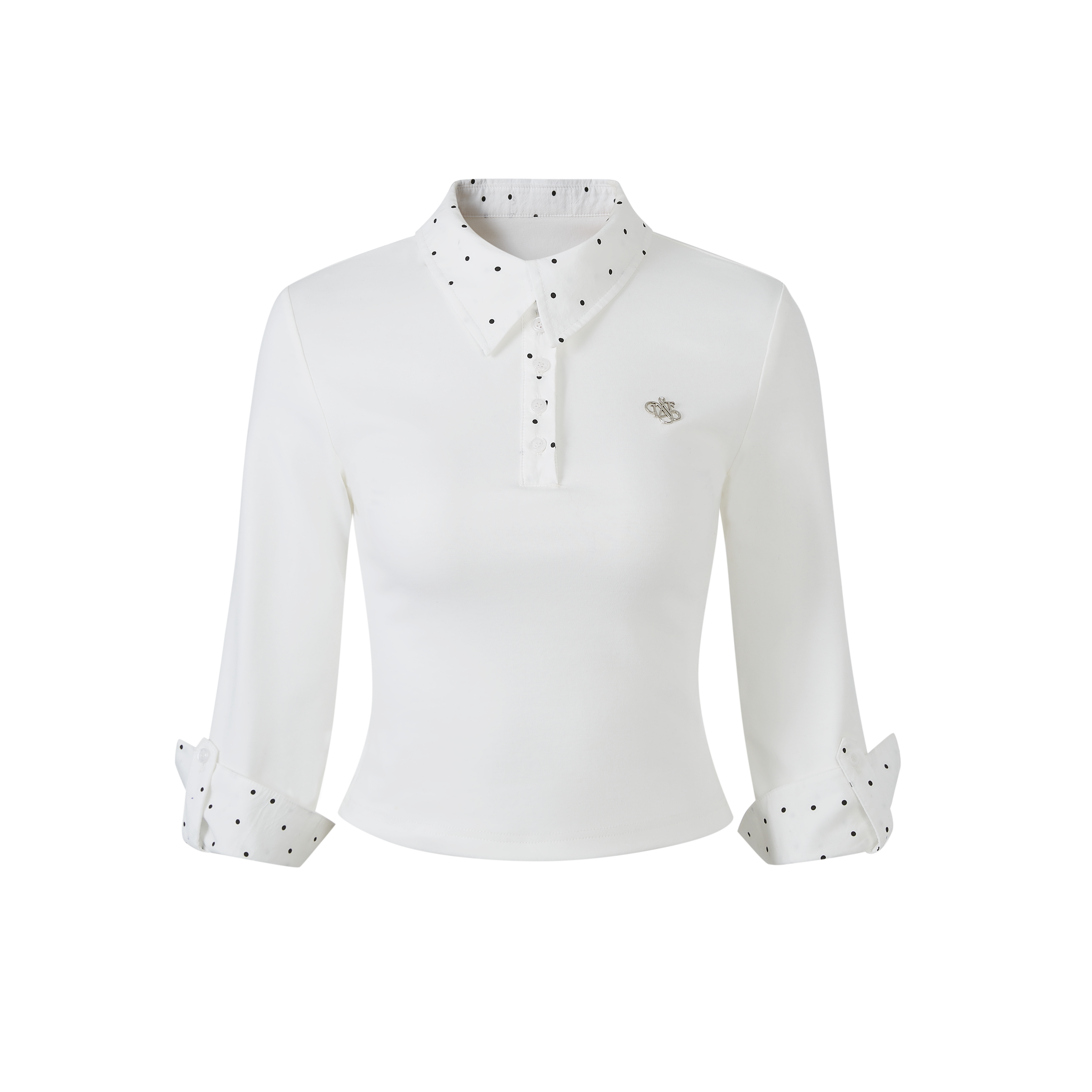 Lafreedom LAF350113 Polo collar knitted top (2color)