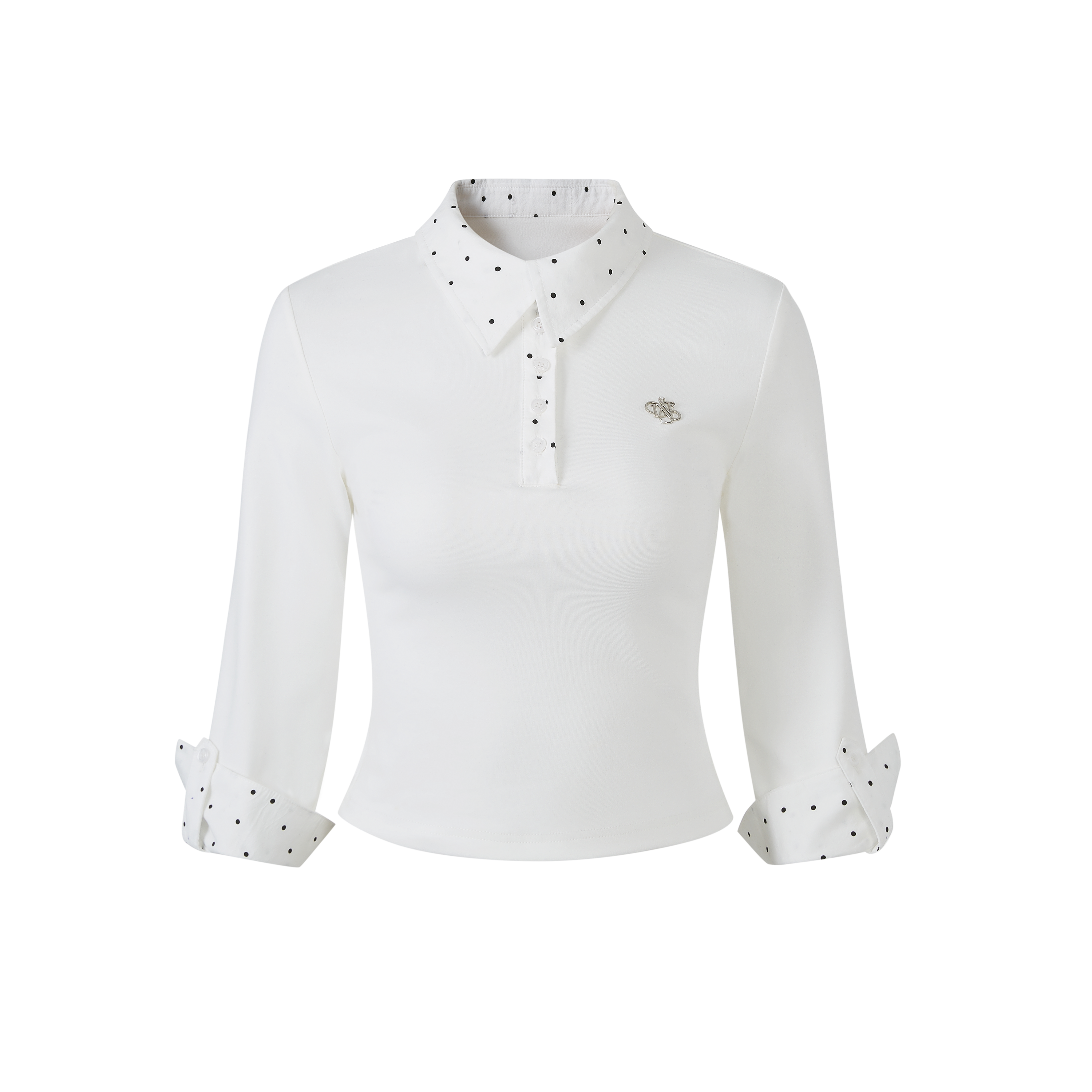 Lafreedom LAF350113 Polo collar knitted top (2color)
