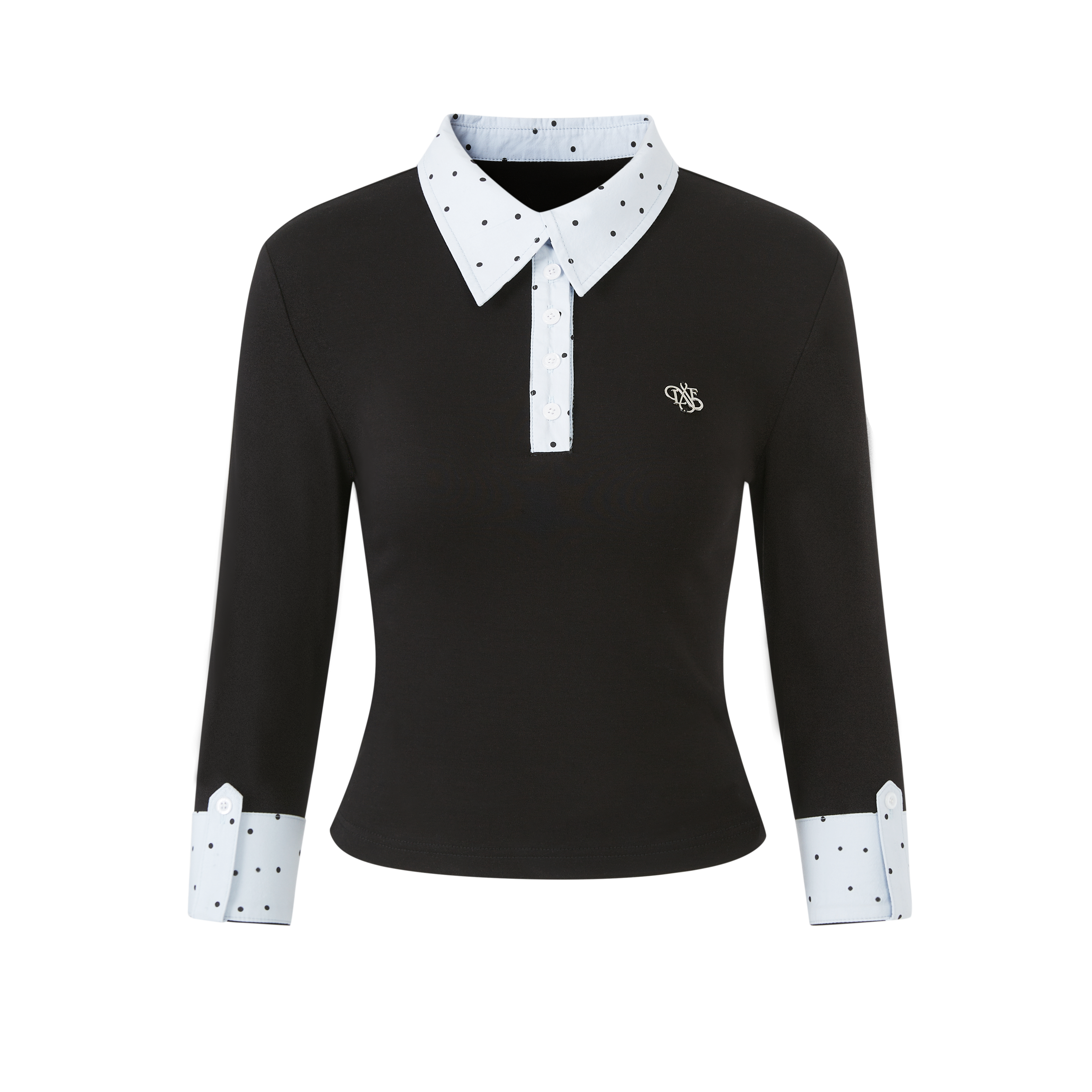 Lafreedom LAF350113 Polo collar knitted top (2color)
