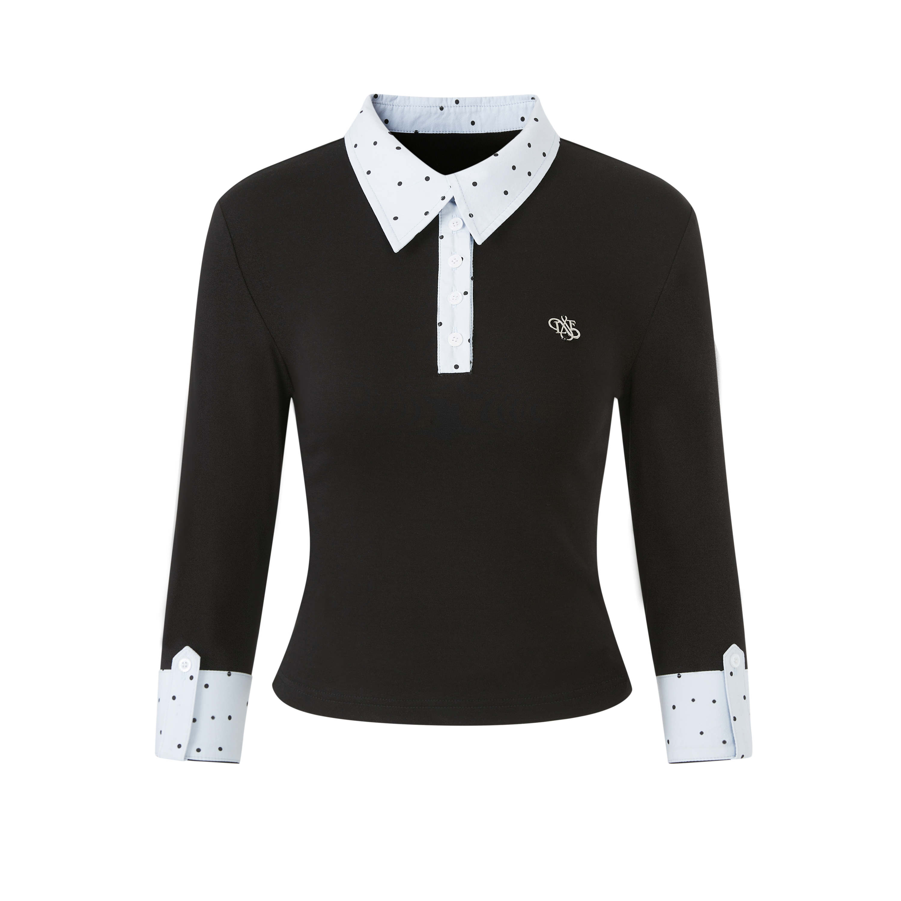 Lafreedom LAF350113 Polo collar knitted top (2color)