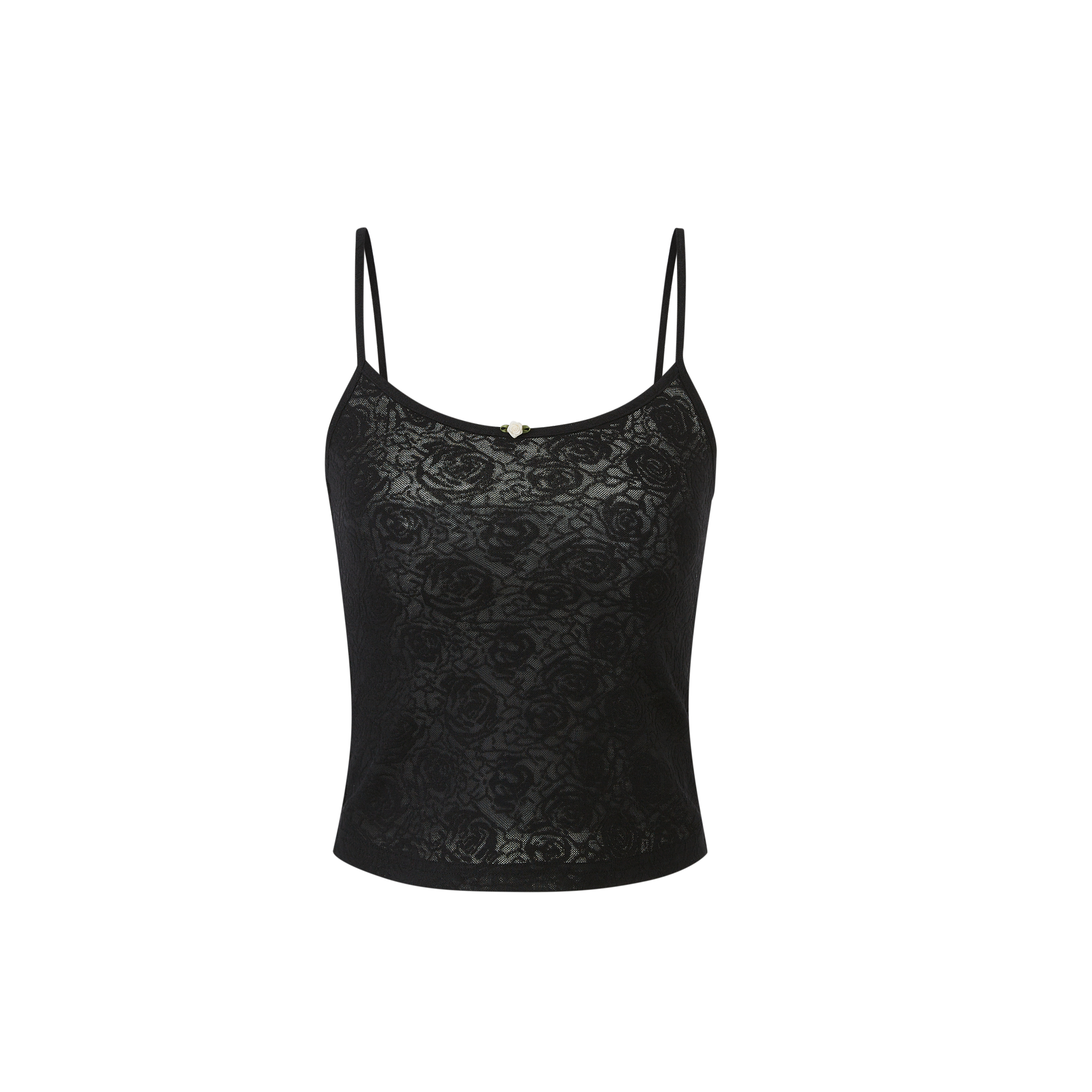 Lafreedom LAC350120 Rose hollow cardigan + camisole set (2color)
