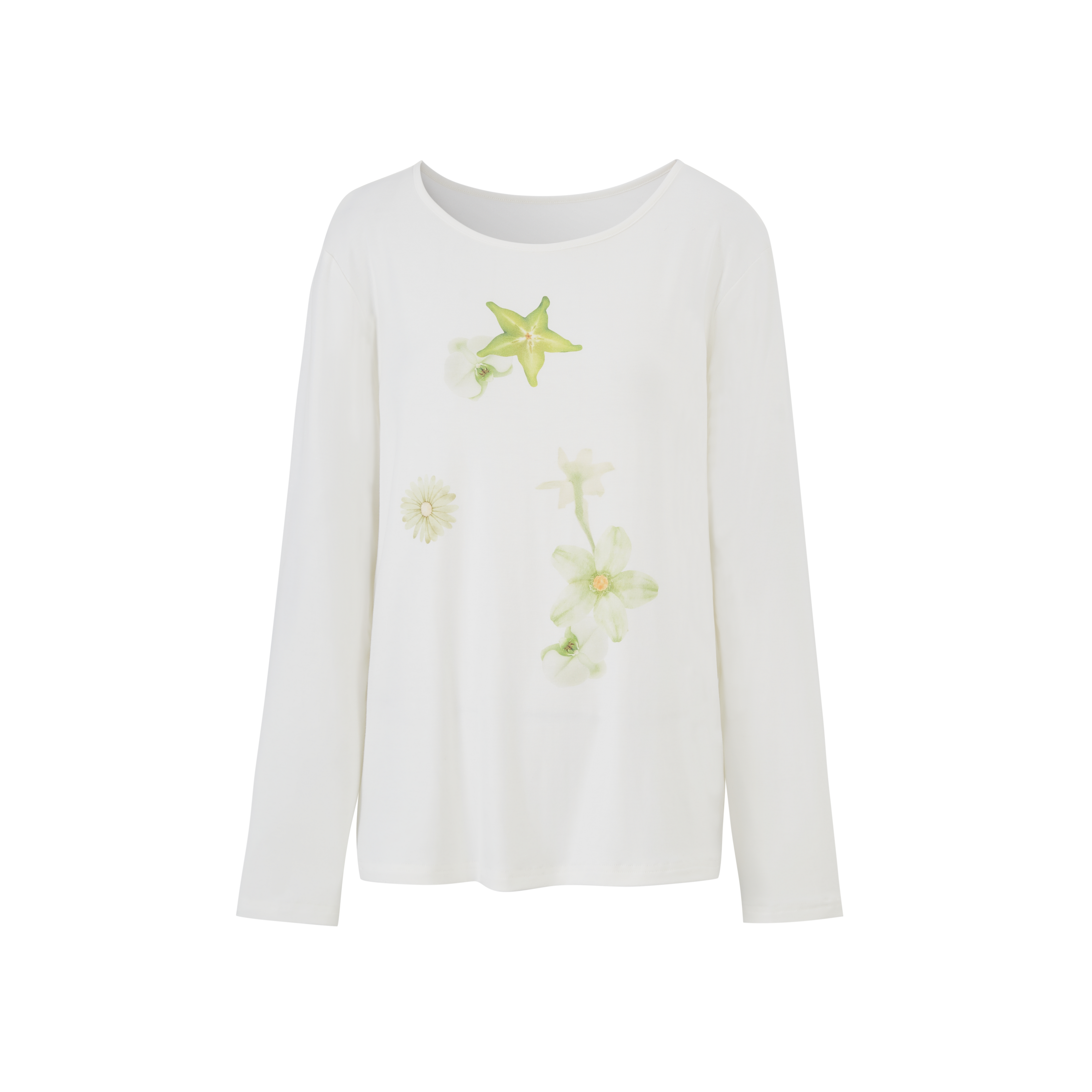 Lafreedom LAC350512 Plant printed long sleeved T-shirt