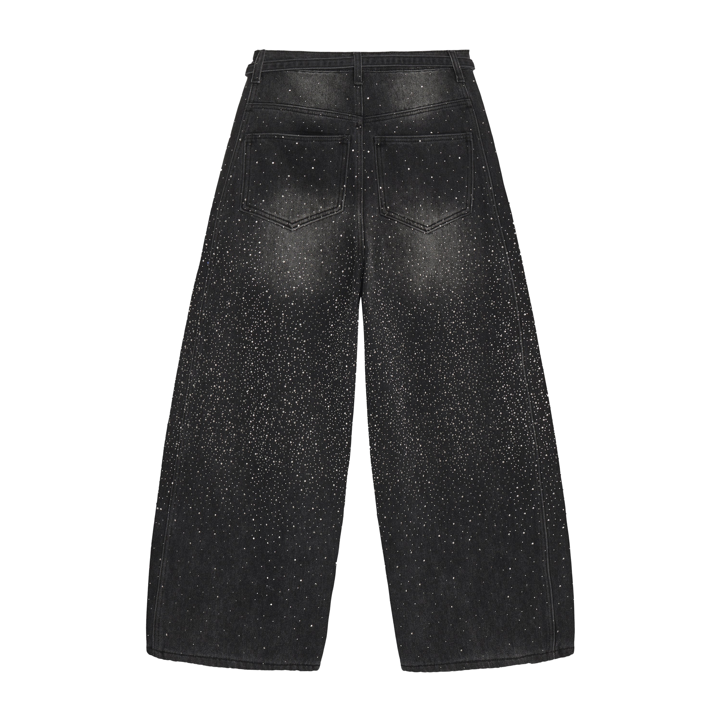 Straight-leg loose glitter pants (2color)