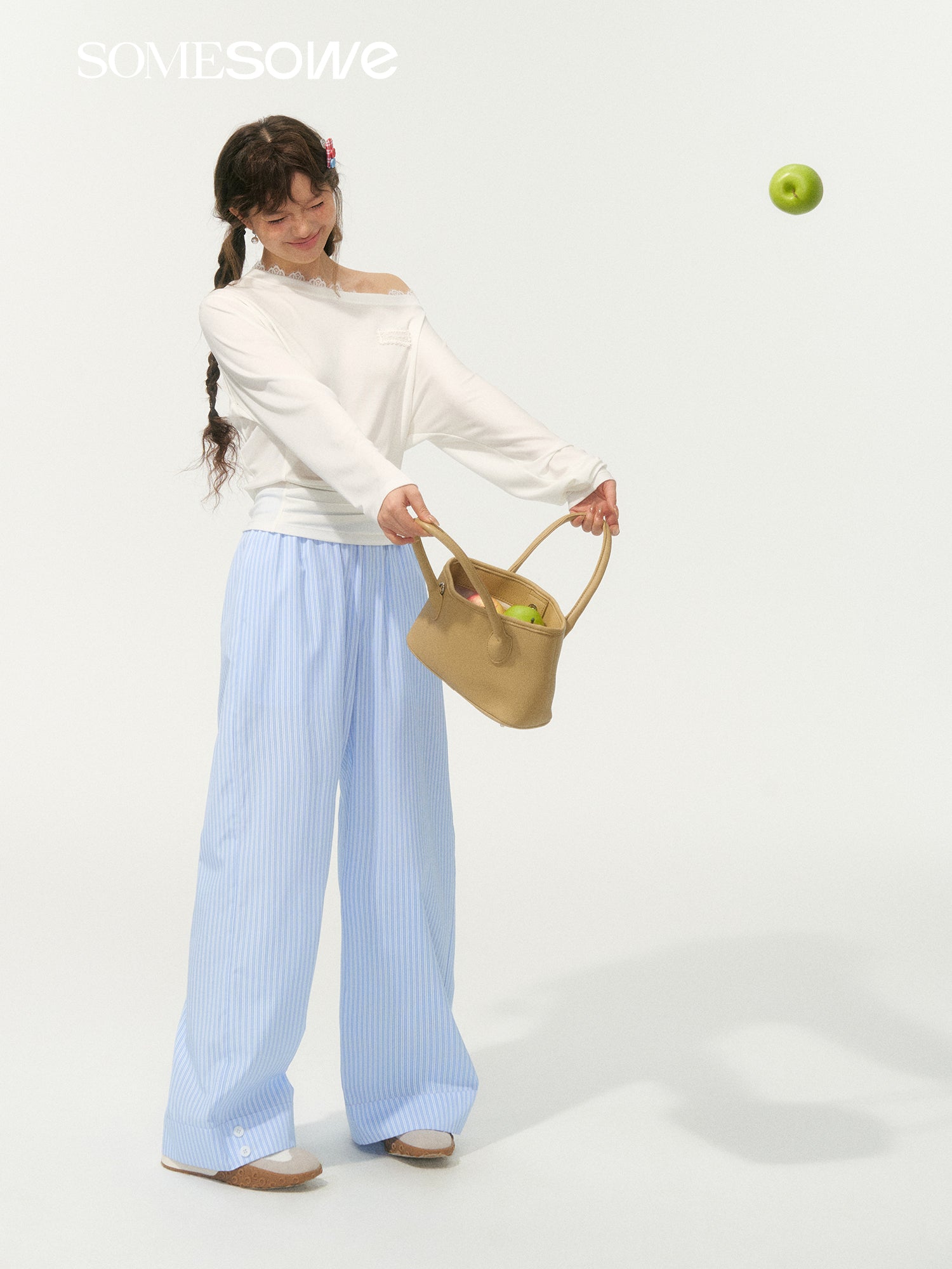 SOMESOWE S2508065 Holiday style striped casual pants