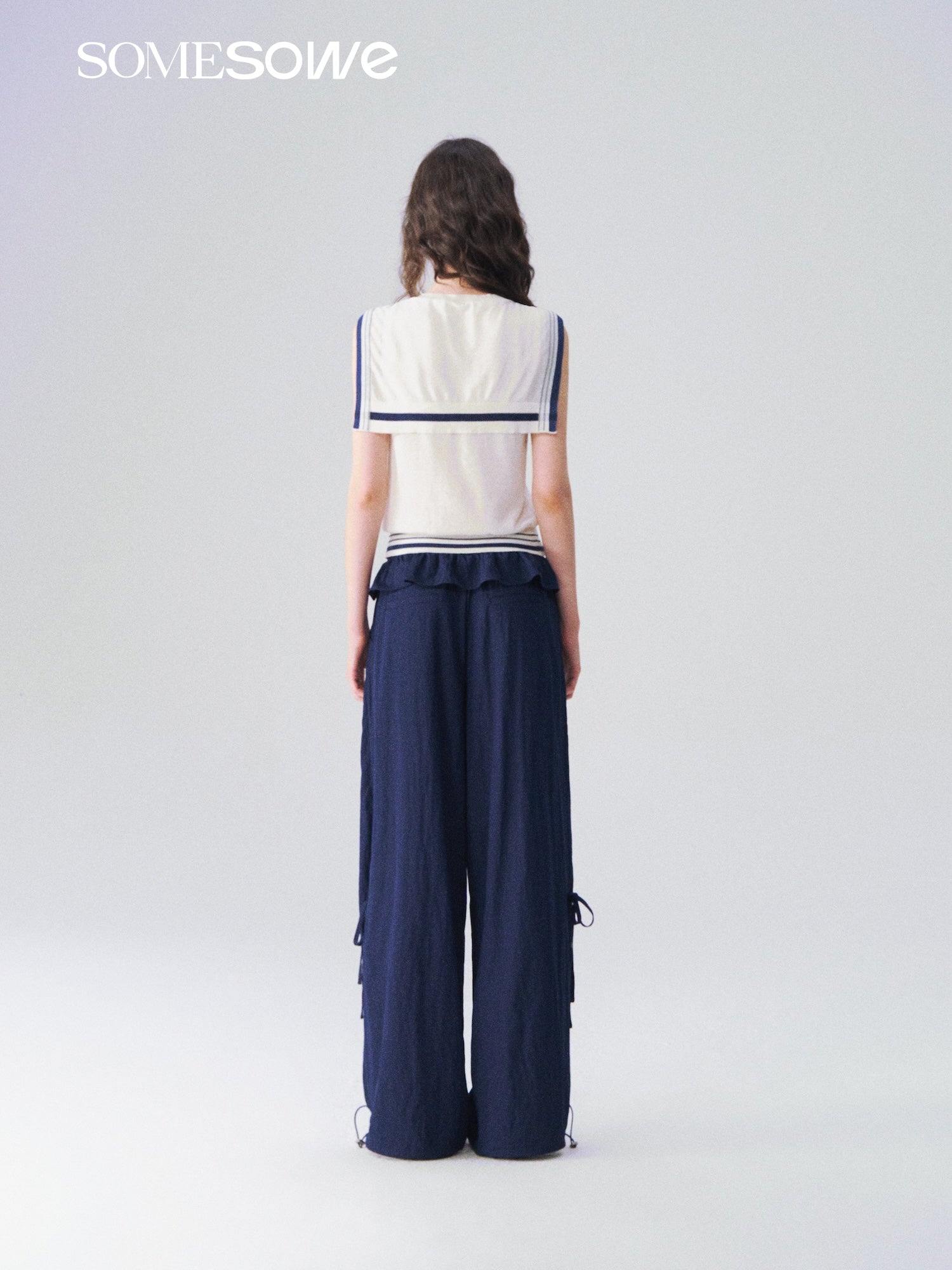 SOMESOWE S2609098 Flower bud casual pants