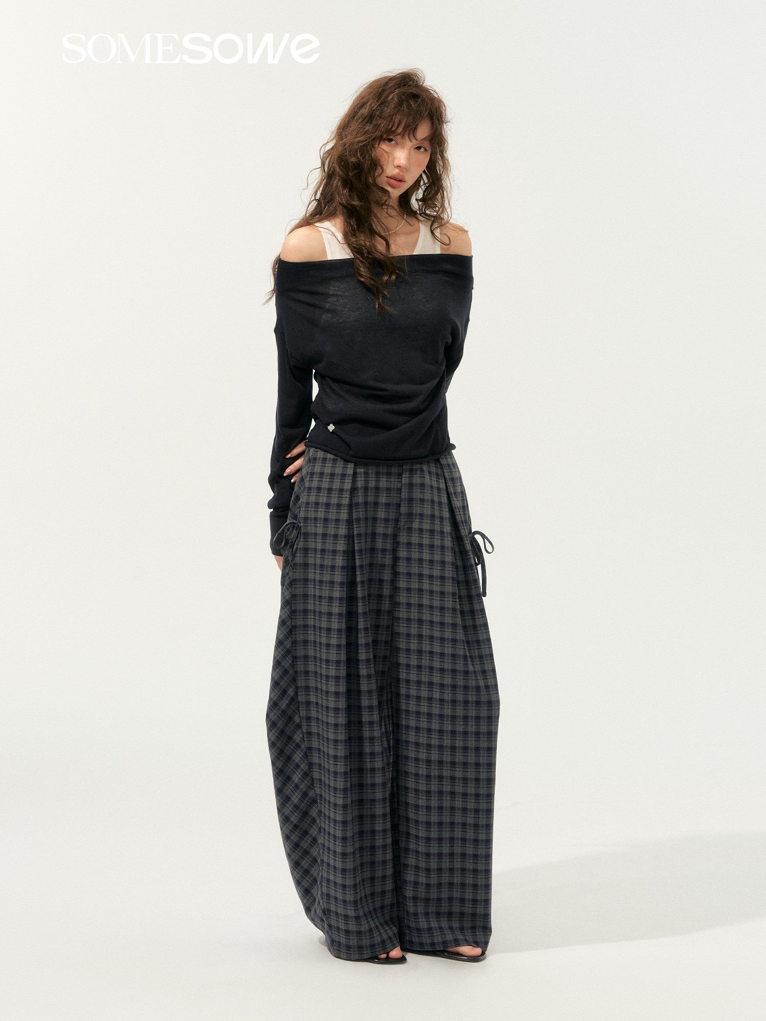 SOMESOWE S2508195 American loose curved knife pants