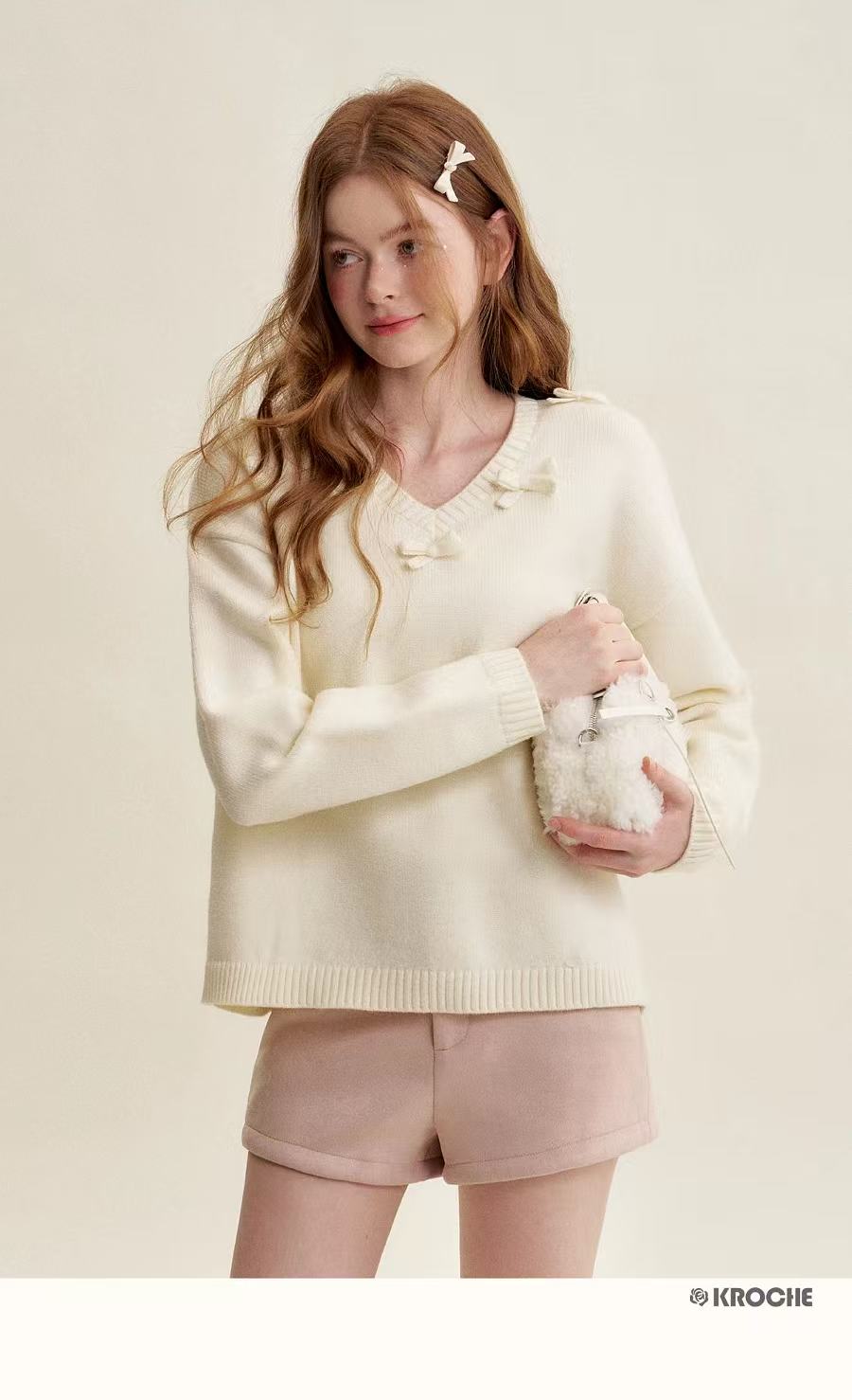Kroche Suede high waisted shorts